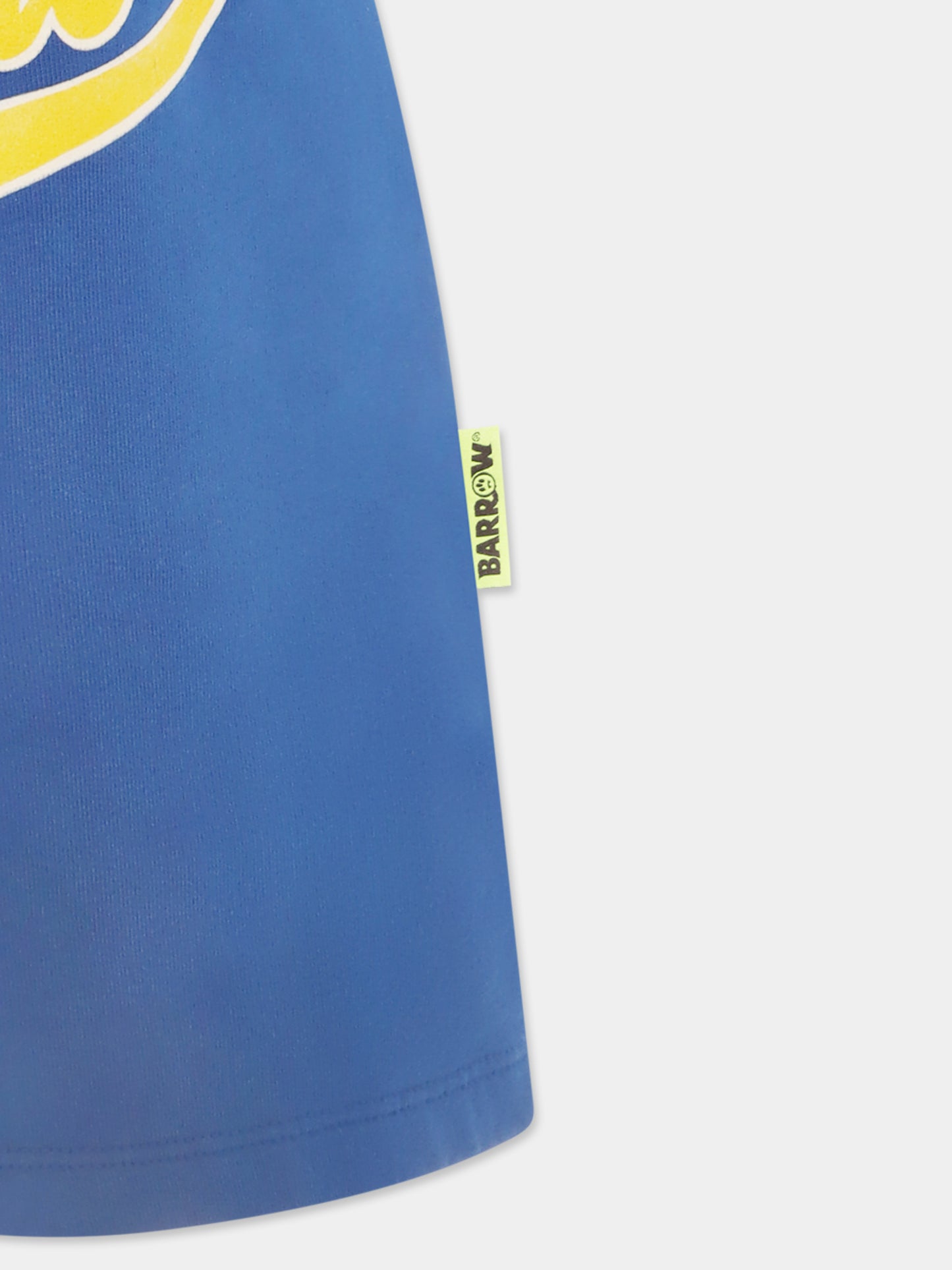 Shorts blu per bambini con logo