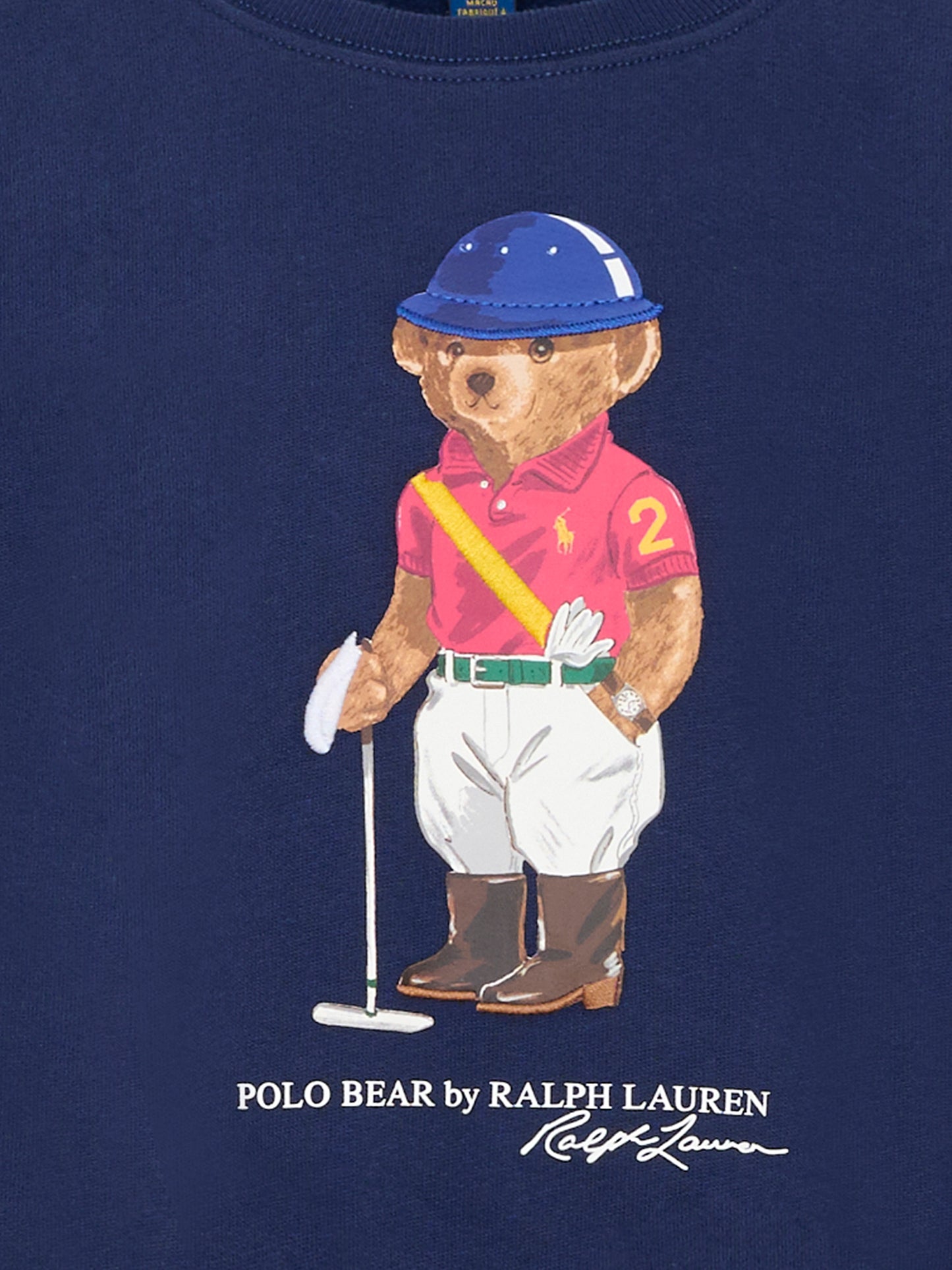 Felpa blu per bambina con Polo Bear,Ralph Lauren Kids,A96116001