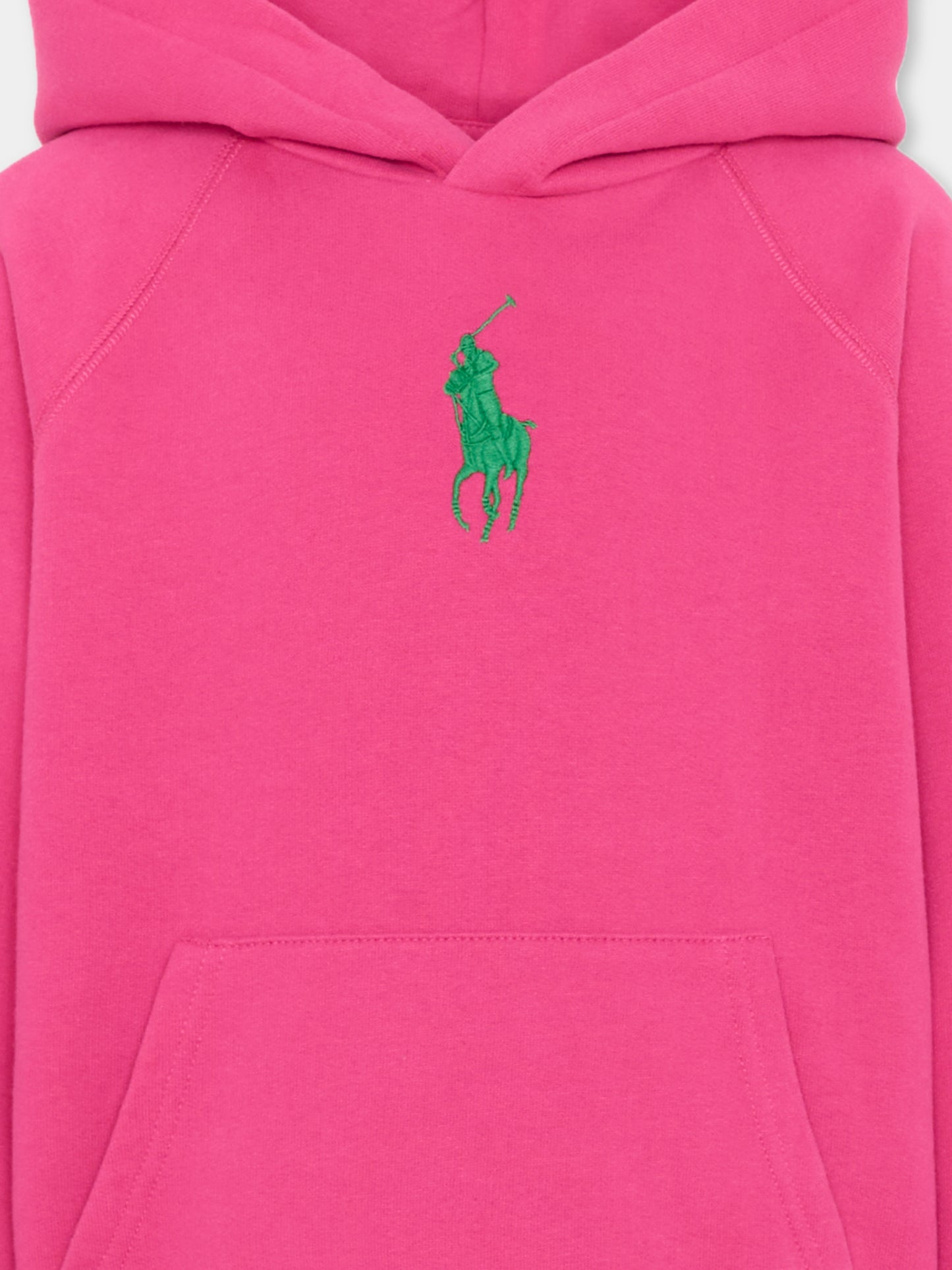 Felpa fucsia per bambina con Polo Pony,Ralph Lauren Kids,A95936002