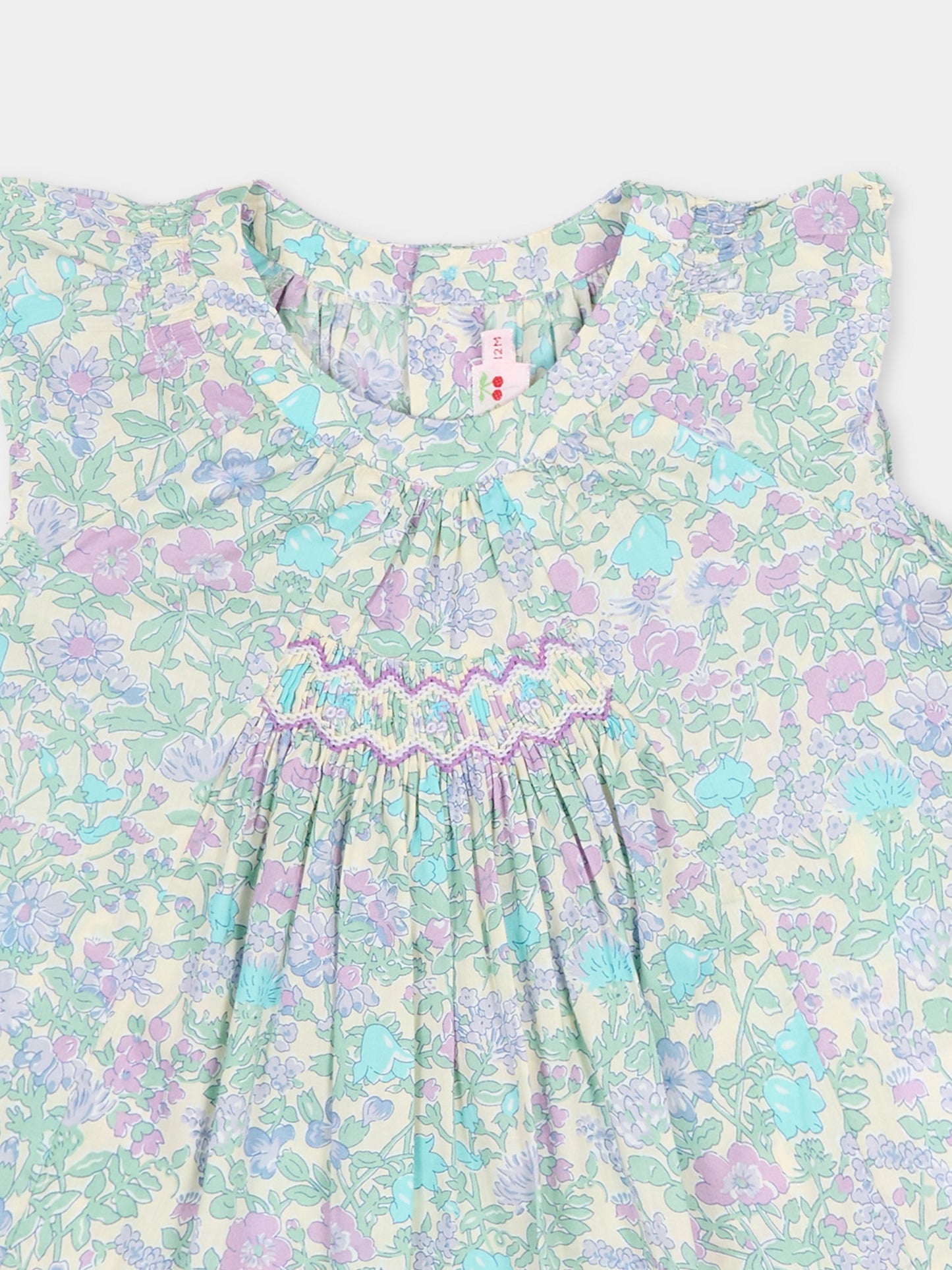 Camicia multicolor per neonata con stampa floreale,Bonpoint,C06XBLW00002 556