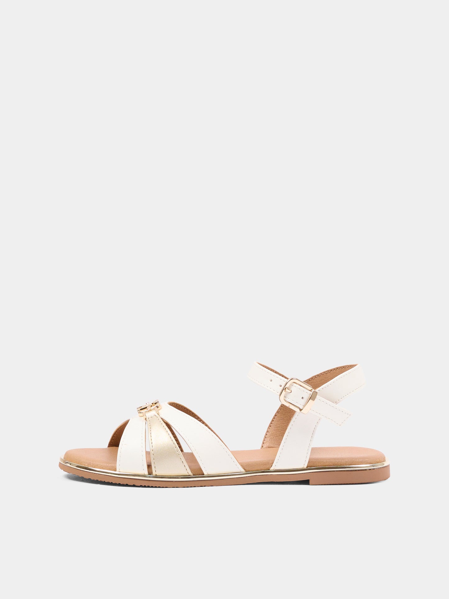 Sandali avorio per bambina con logo,Tommy Hilfiger Junior,T3A2 34280 0326X048