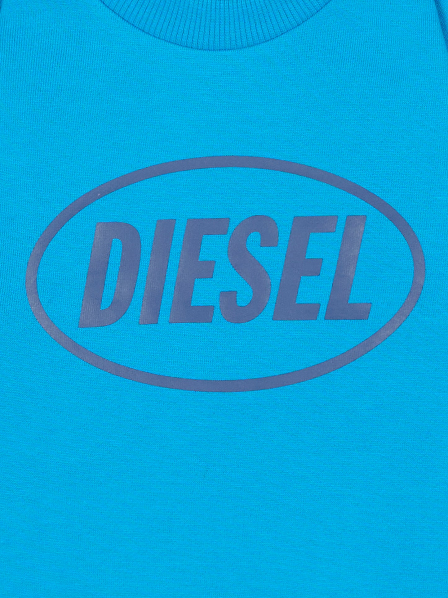 Felpa azzurra per neonati con logo,Diesel,K00752 KYAVF K824