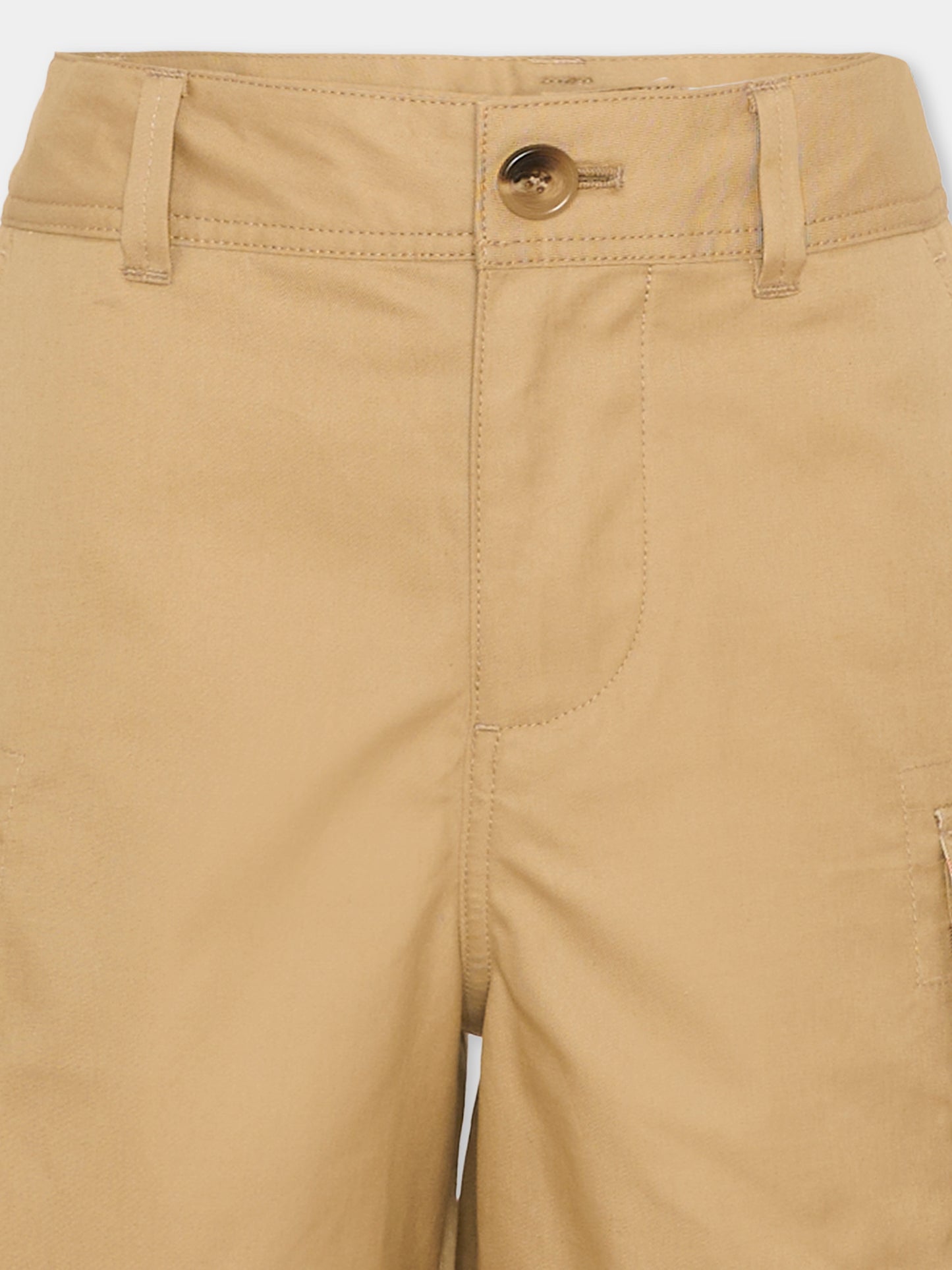 Shorts beige per bambini con Vintage Check,Burberry Kids,8117176 B9719