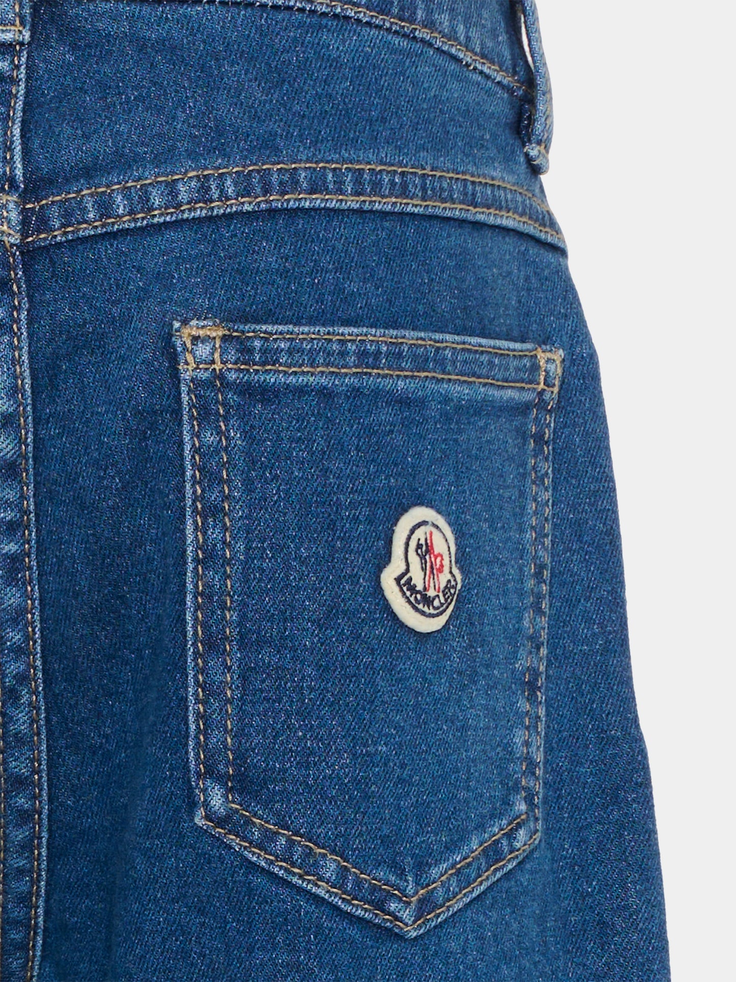 Jeans denim per bambino con logo,Moncler Kids,L1954 2A00001 598A1 790