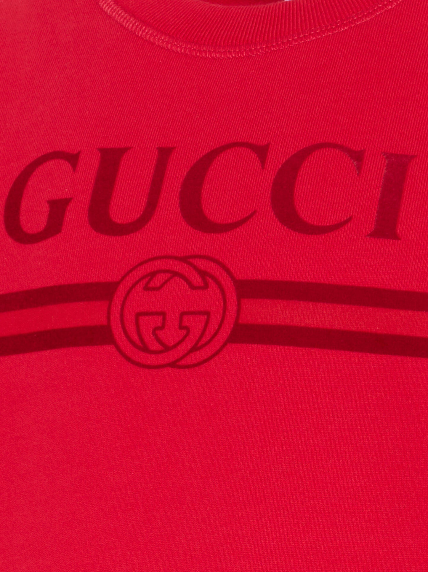 Felpa rossa per bambini con logo,Gucci Kids,849011 XJHO6 6195