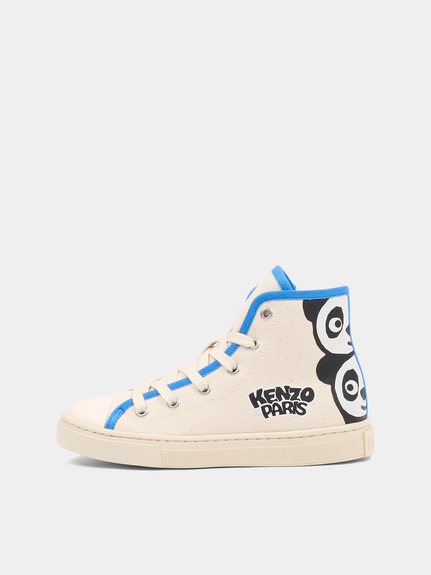Sneakers beige per bambini con logo,Kenzo Kids,K61821 208