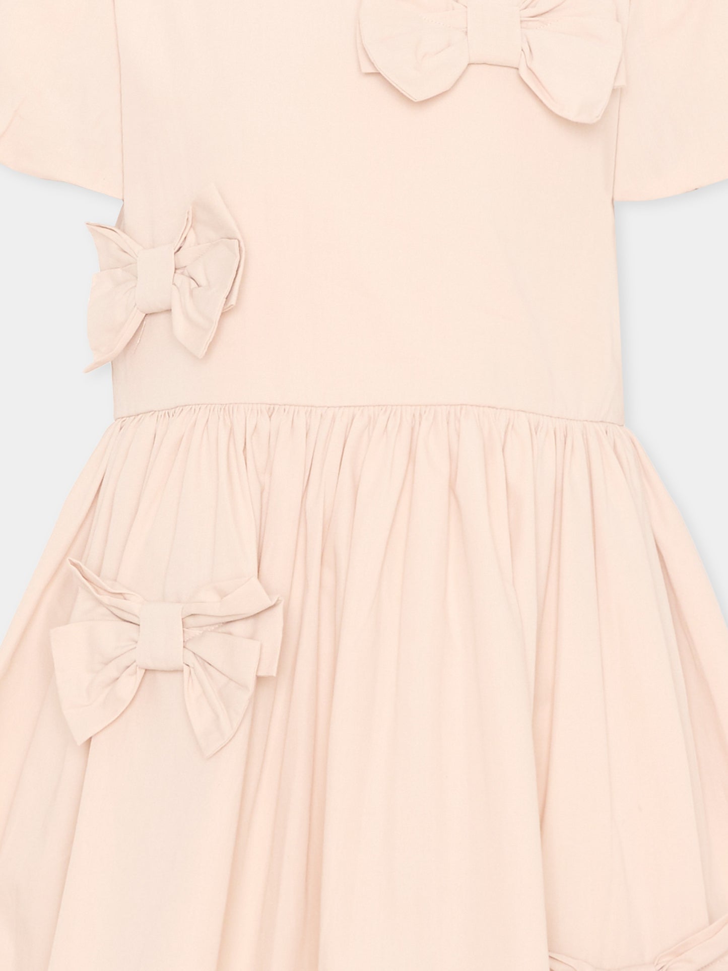 Abito rosa Cyan per bambina con fiocchi,Molo,2S26E134 5645