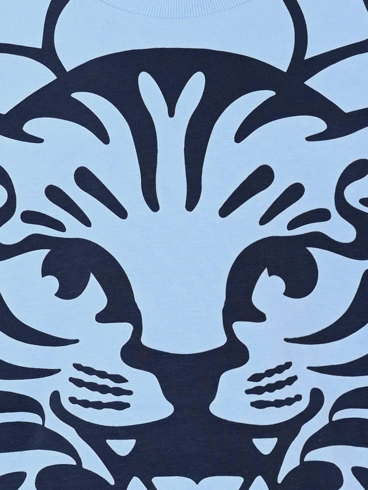 T-shirt celeste per bambino con tigre,Kenzo Kids,K61166 789