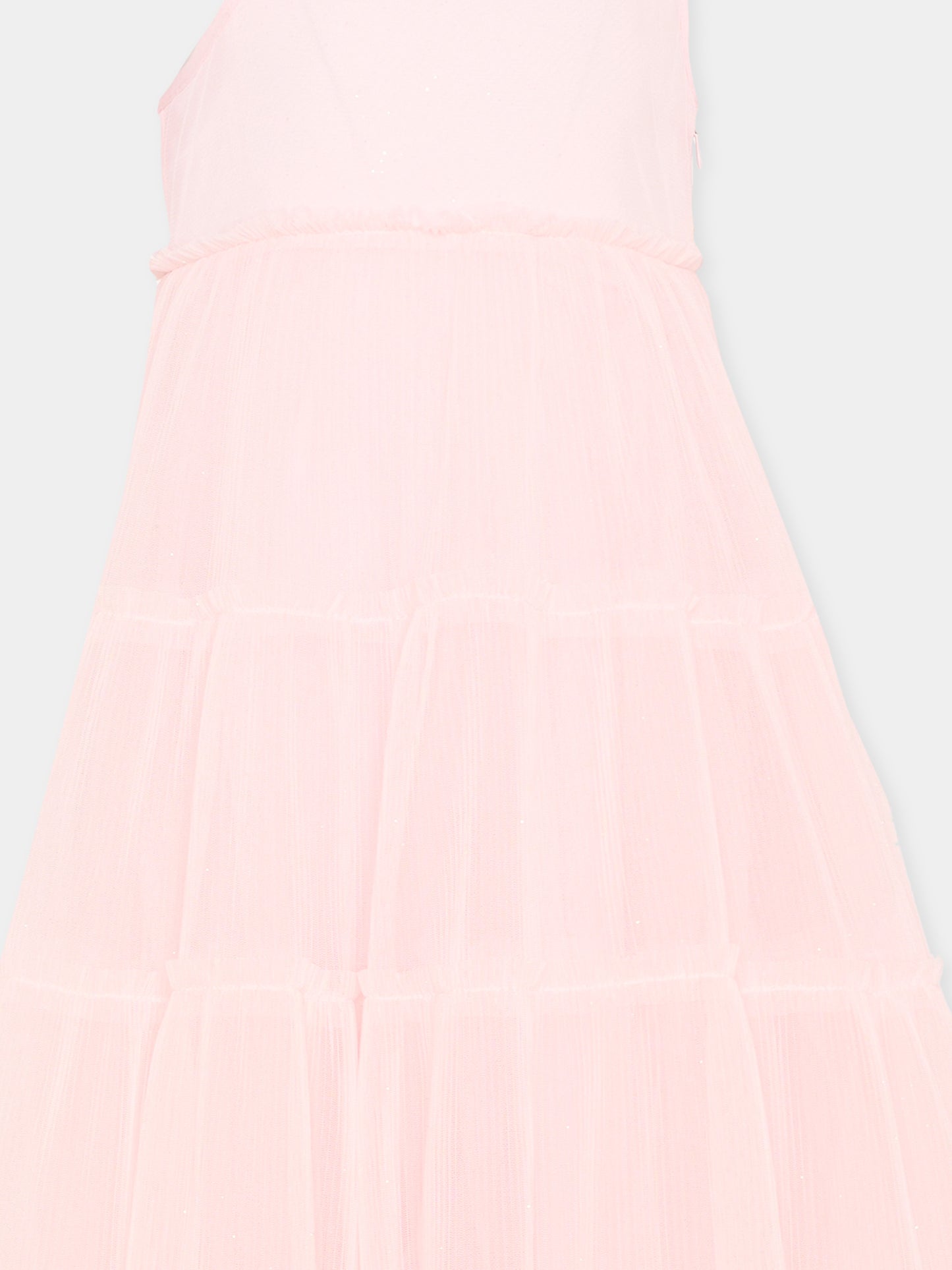 Vestito rosa elegante per bambina,Billieblush,U21845 44L
