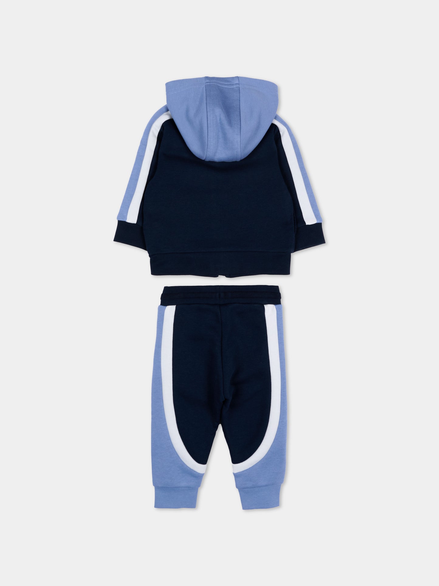 Completo sportivo blu per neonato con logo,Boss,J52850 849