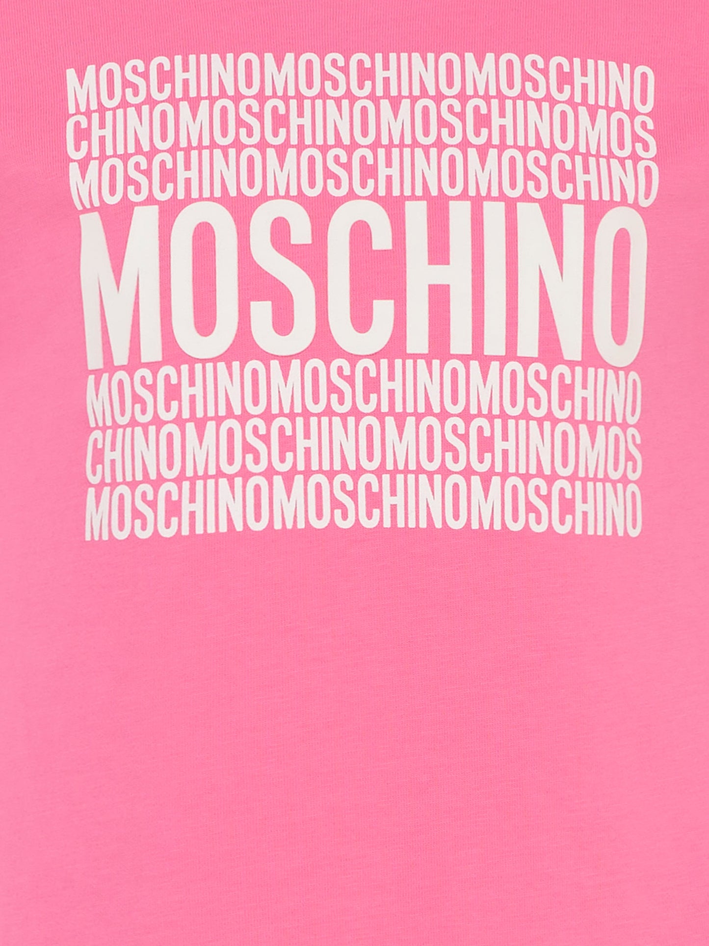 T-shirt fucsia per bambina con logo,Moschino Kids,H6M04K LAA01 50533