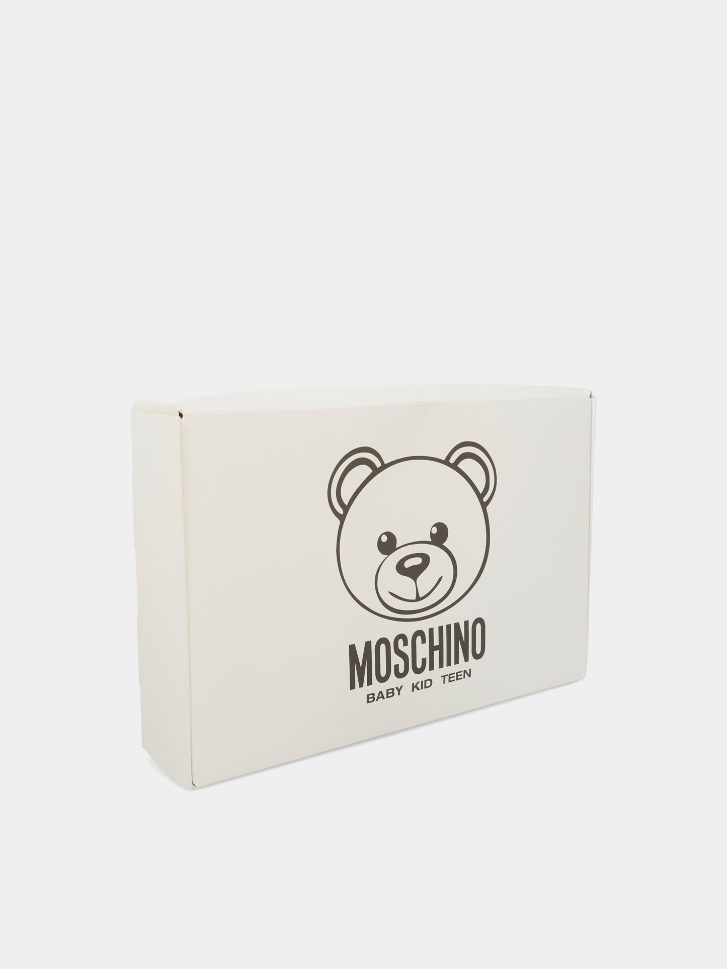 Vestito beige per neonata con Teddy Bear,Moschino Kids,MDV0C5 LAA27 20404