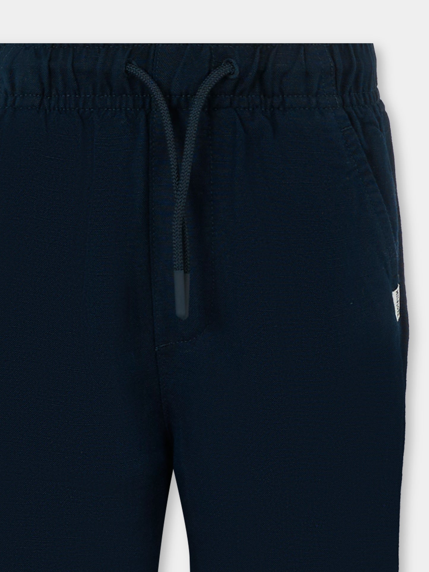 Pantaloni blu per bambino con bandierina,Tommy Hilfiger Junior,KB0KB09640 C1G