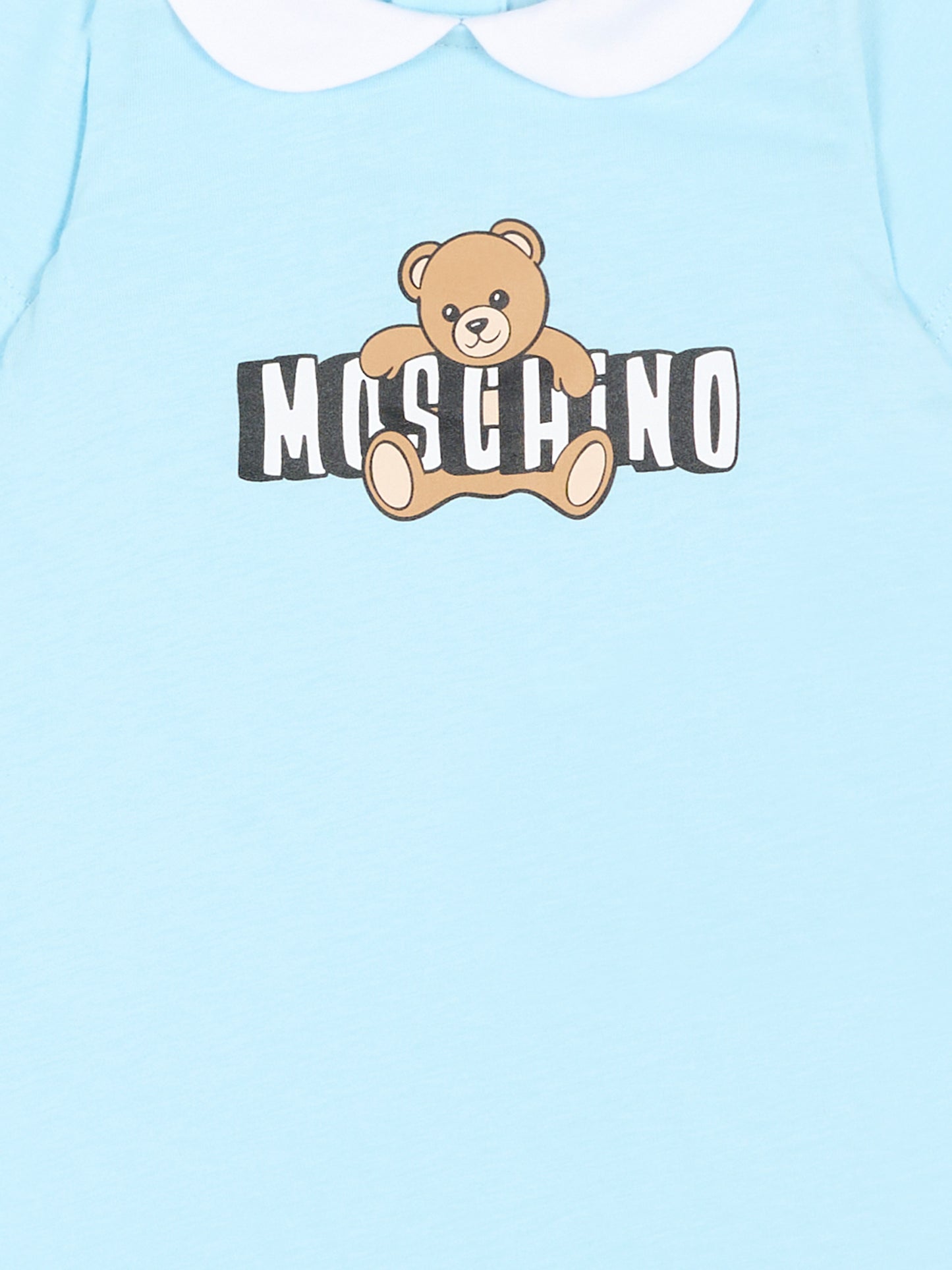 Tutina celeste per neonati con teddy bear,Moschino Kids,MNY03Y LAA03 40304