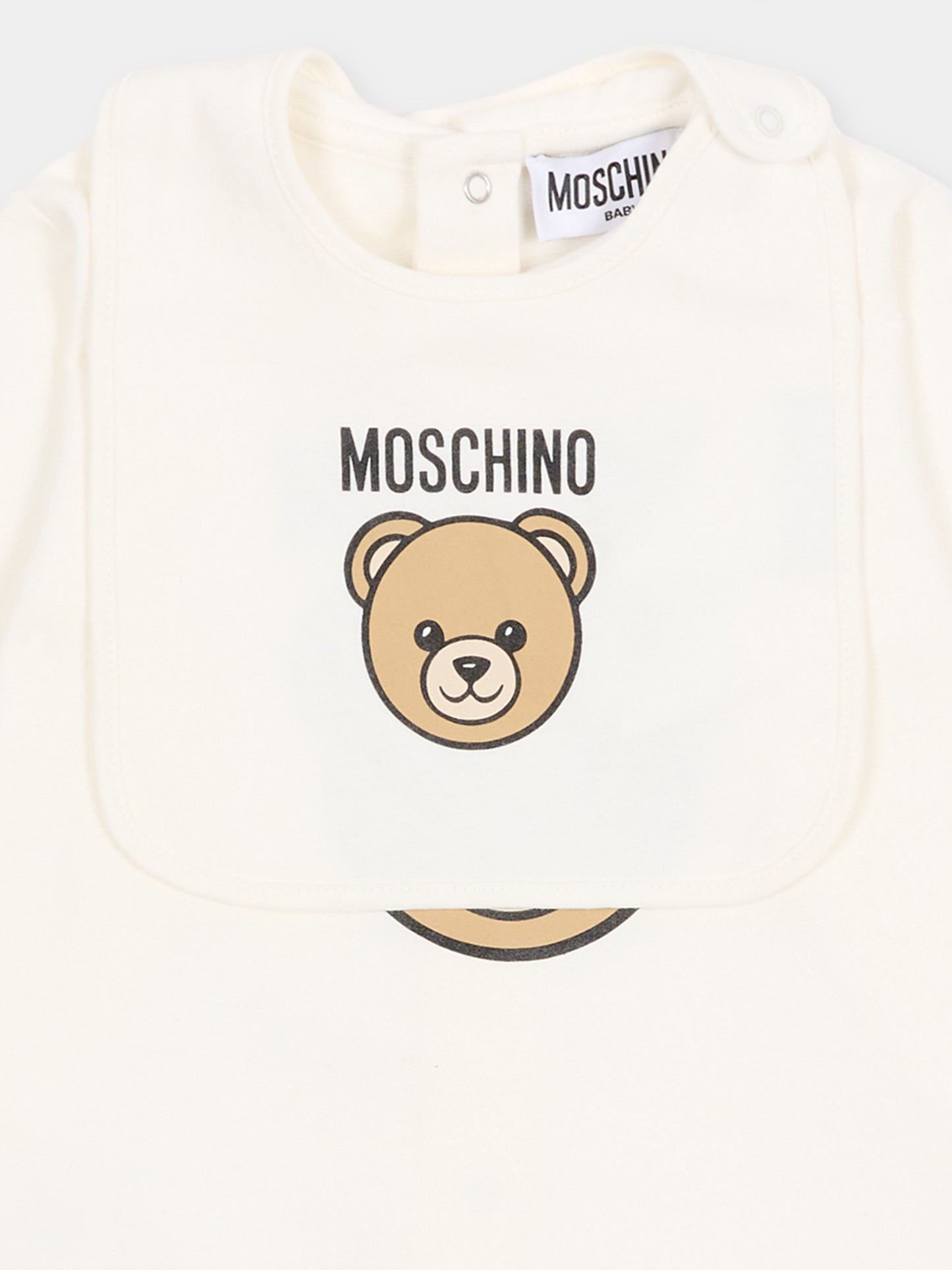 Set tutine avorio per neonati con Teddy Bear,Moschino Kids,MUY097 LCA19 10063