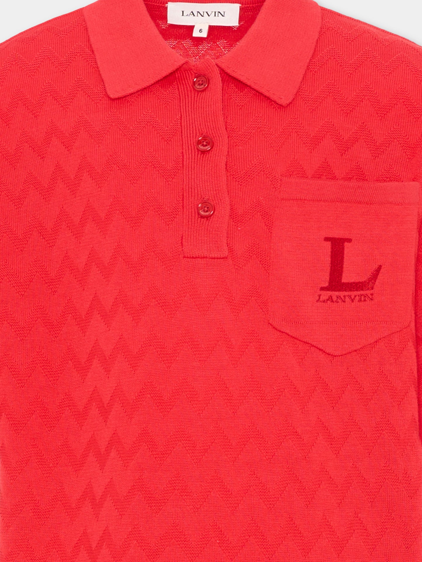 Polo rossa per bambino con logo,Lanvin Petite,N30366 998