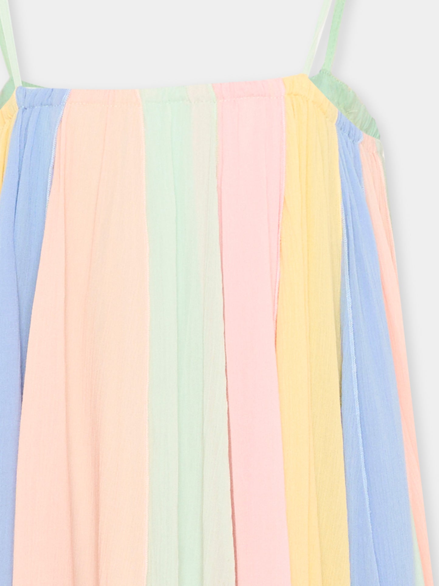 Abito multicolor per bambina plissé,Stella Mccartney Kids,TY1D62-Z3556 999