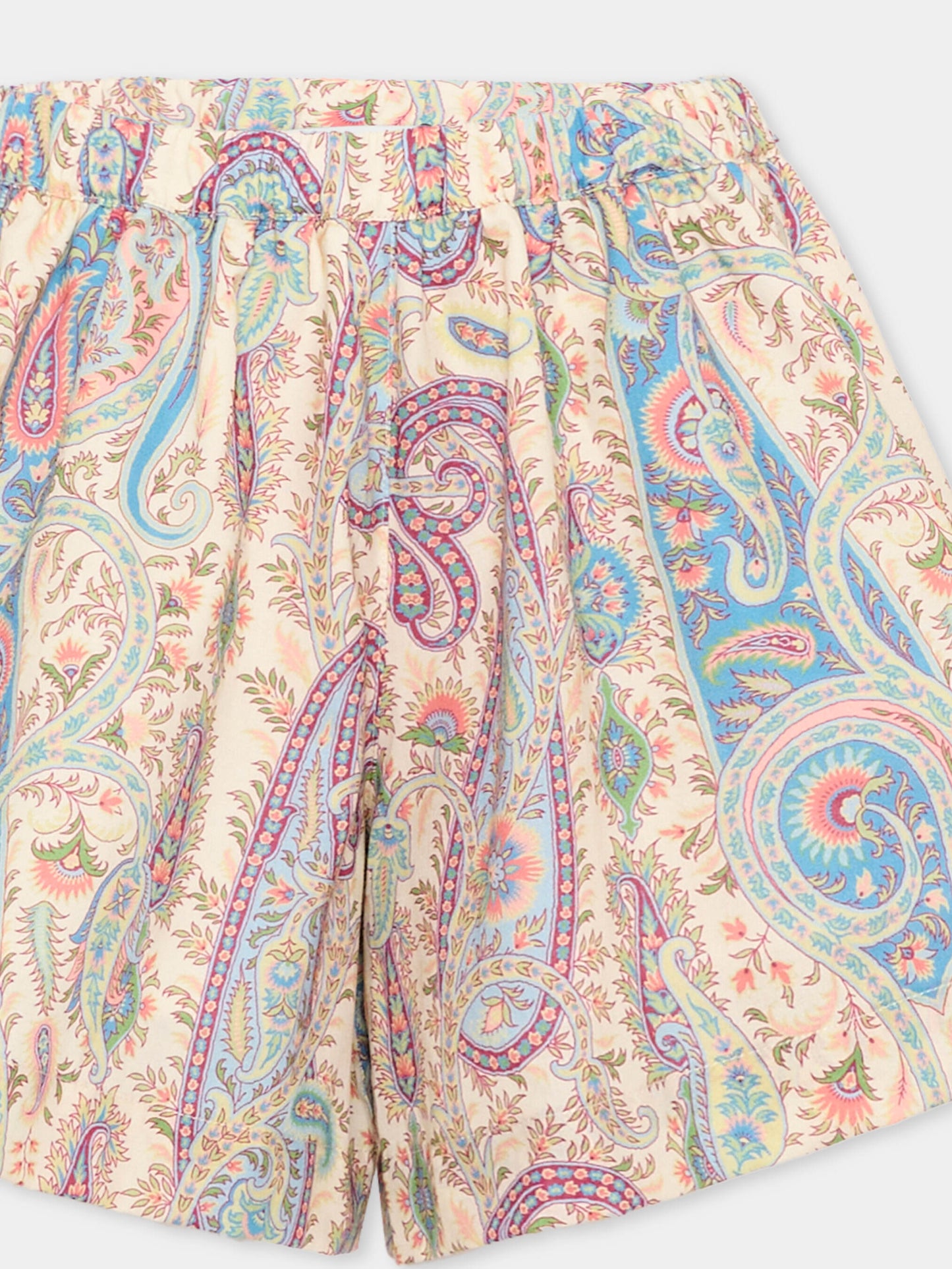 Shorts multicolor per bambina con stampa paisley,Etro,GY6A59-M0081 107MC