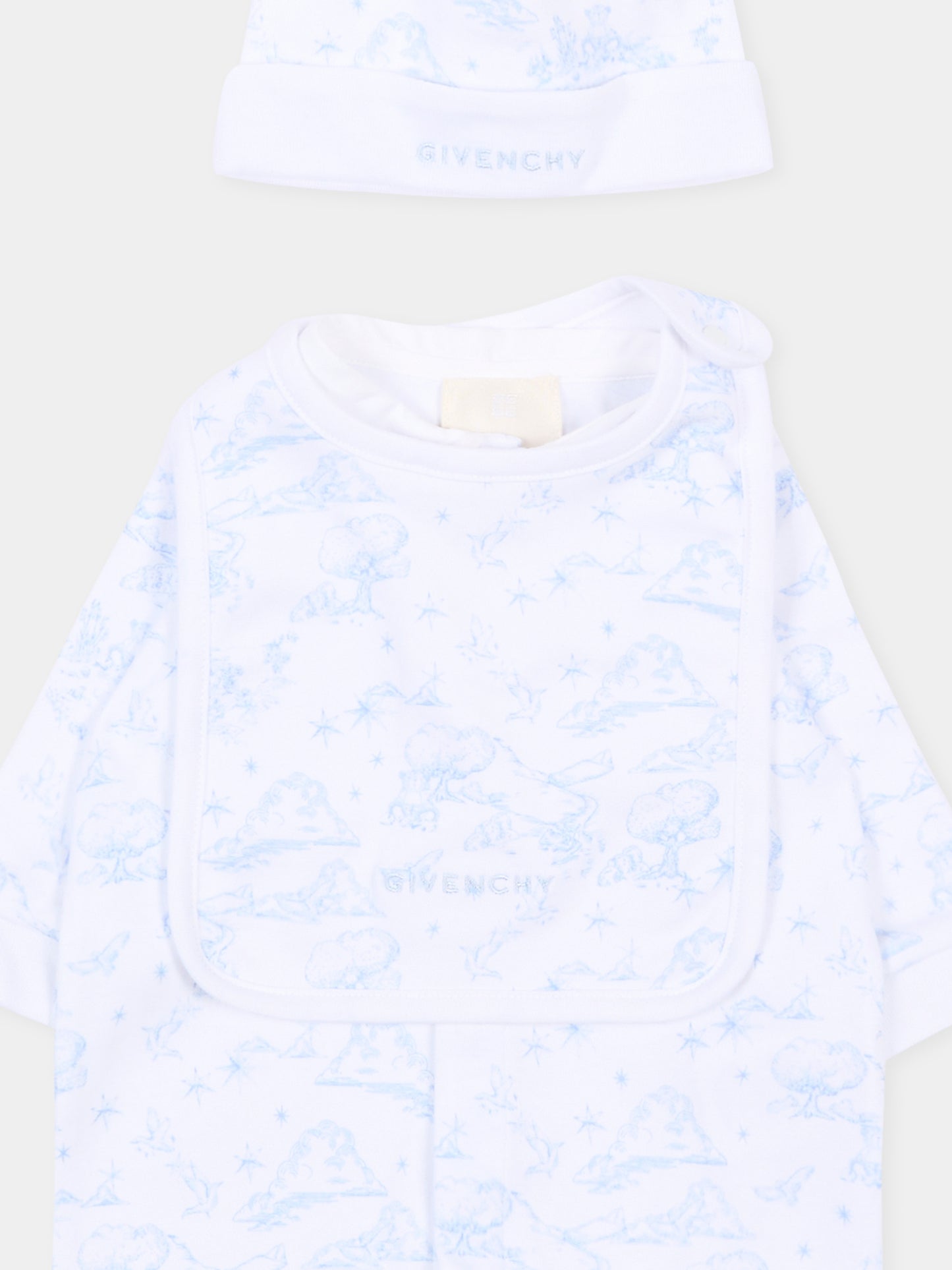 Set tutina multicolor per neonato,Givenchy Kids,H31264 N48