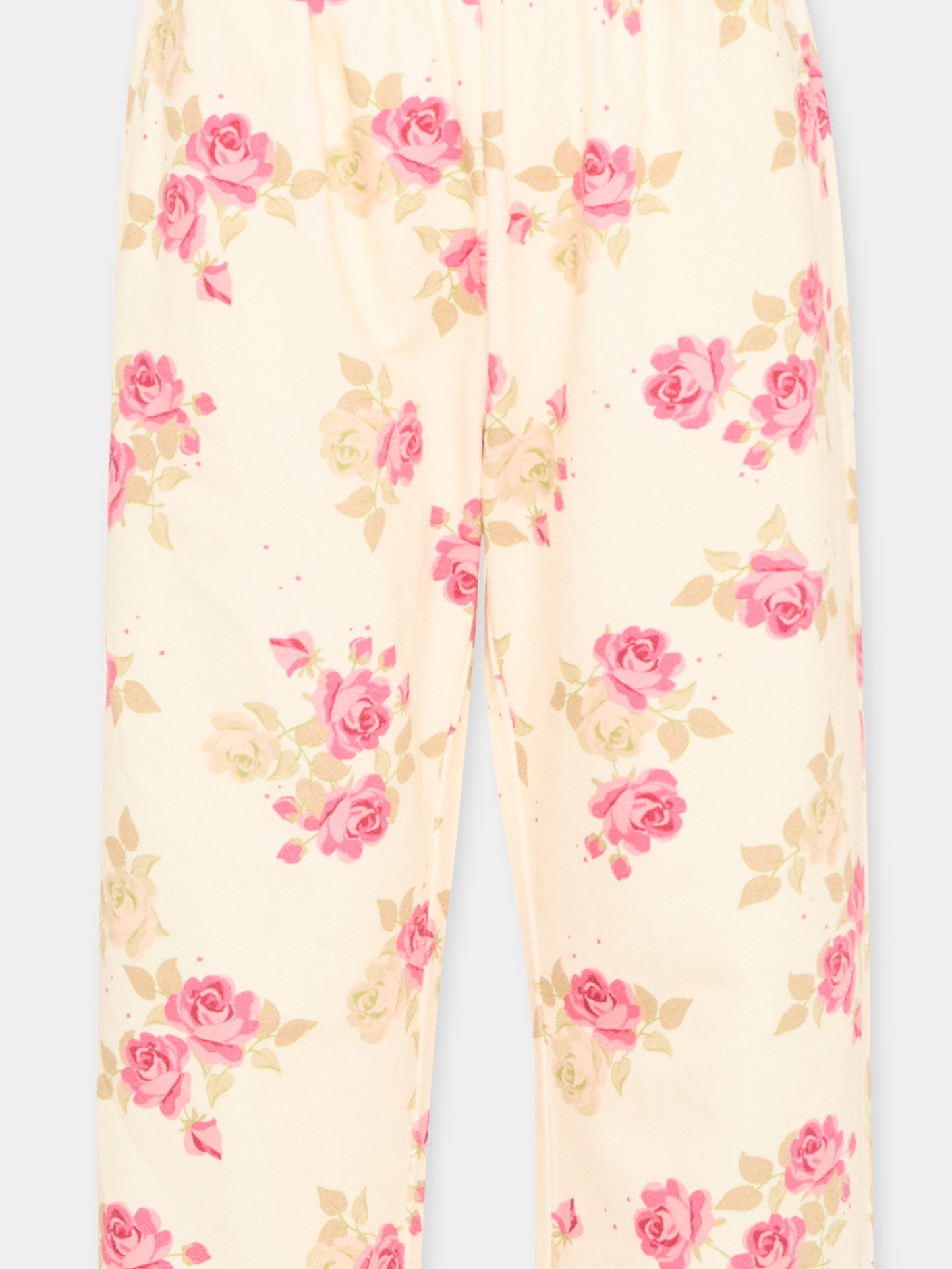 Pantaloni multicolor Midori Blanc per bambina floreali,Konges Sløjd,KS104970 MIDORI BLANC