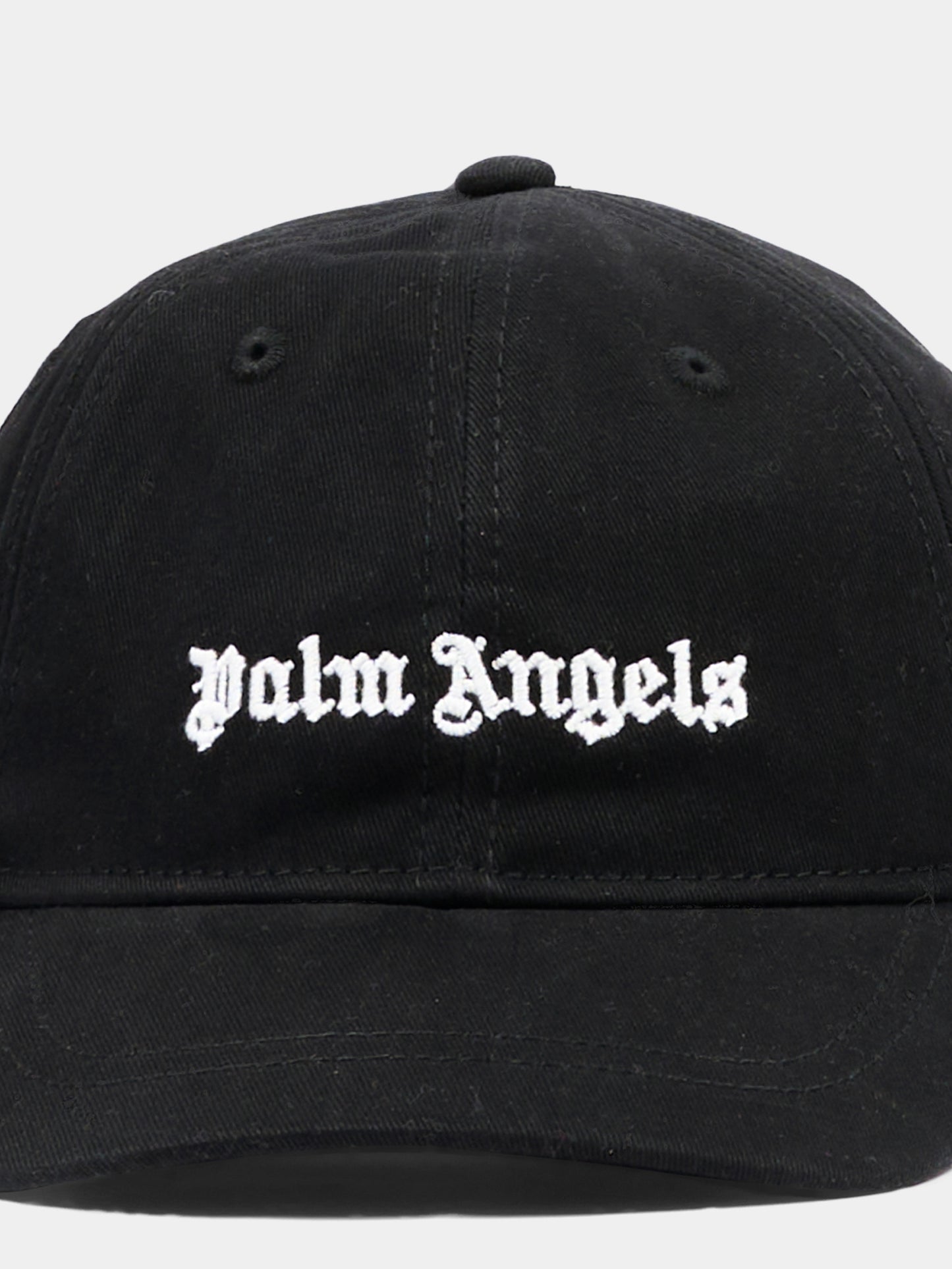 Cappello con visiera nero con logo,Palm Angels,PBLB002S26FAB003 110