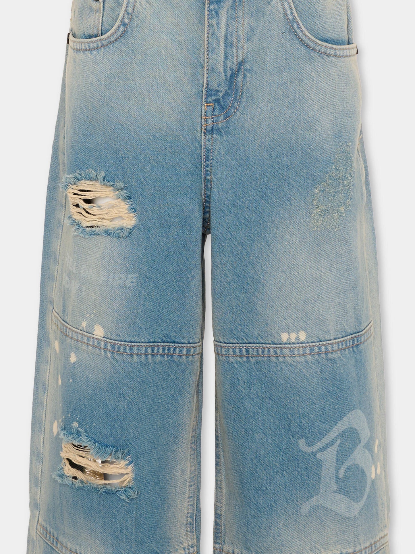 Jeans denim per bambini con strappi,Barrow,S6BKJUDP107 126