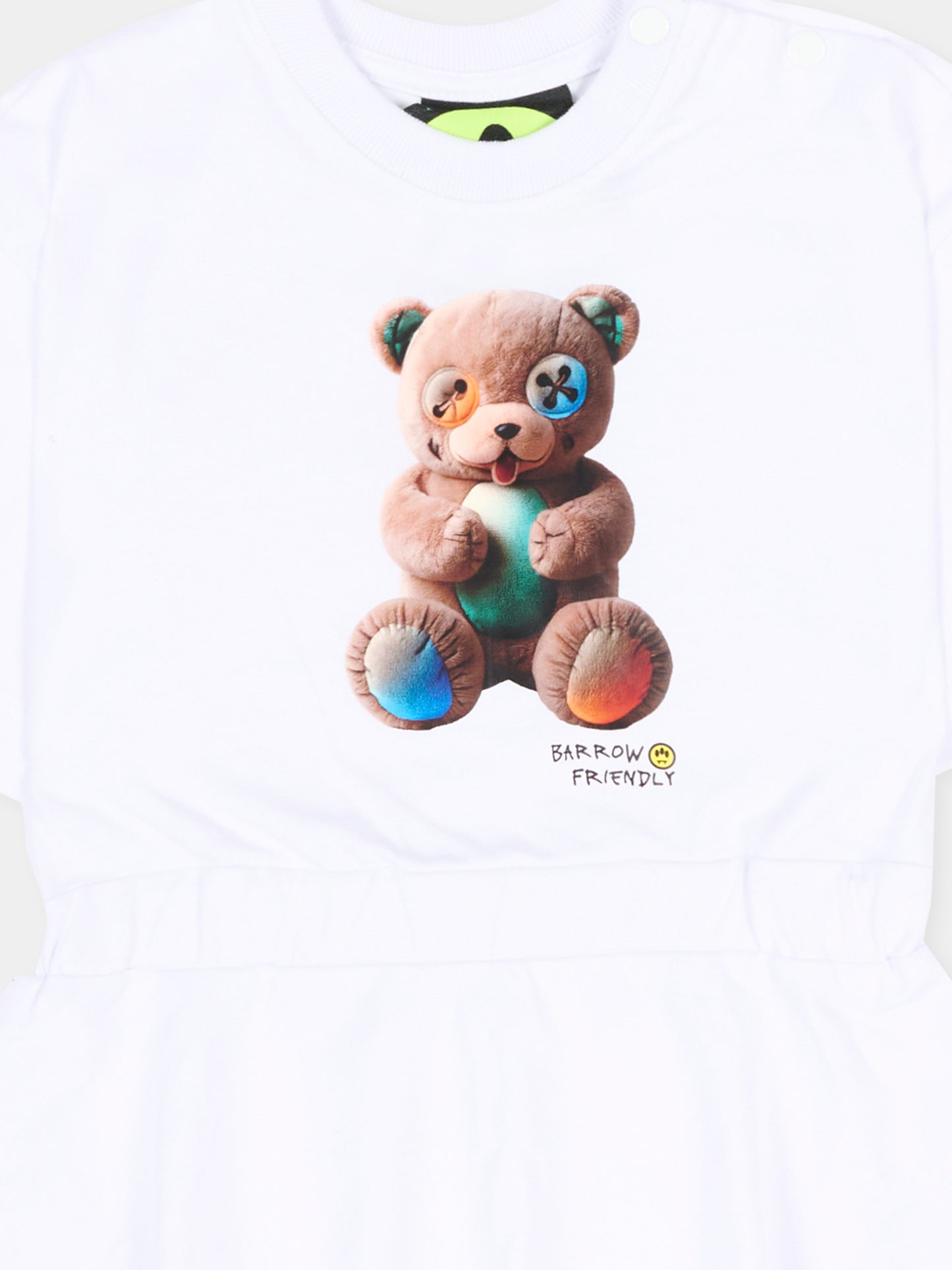Vestito bianco per neonata con Teddy Bear,Barrow,S6BKNGDR206 002