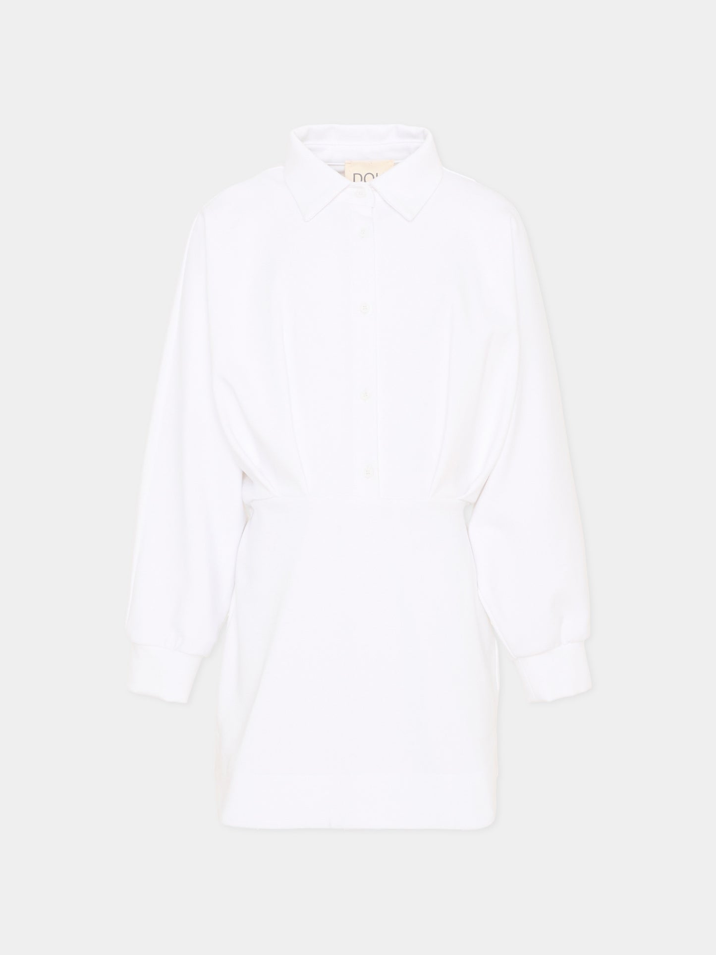 Vestito bianco per bambina con logo