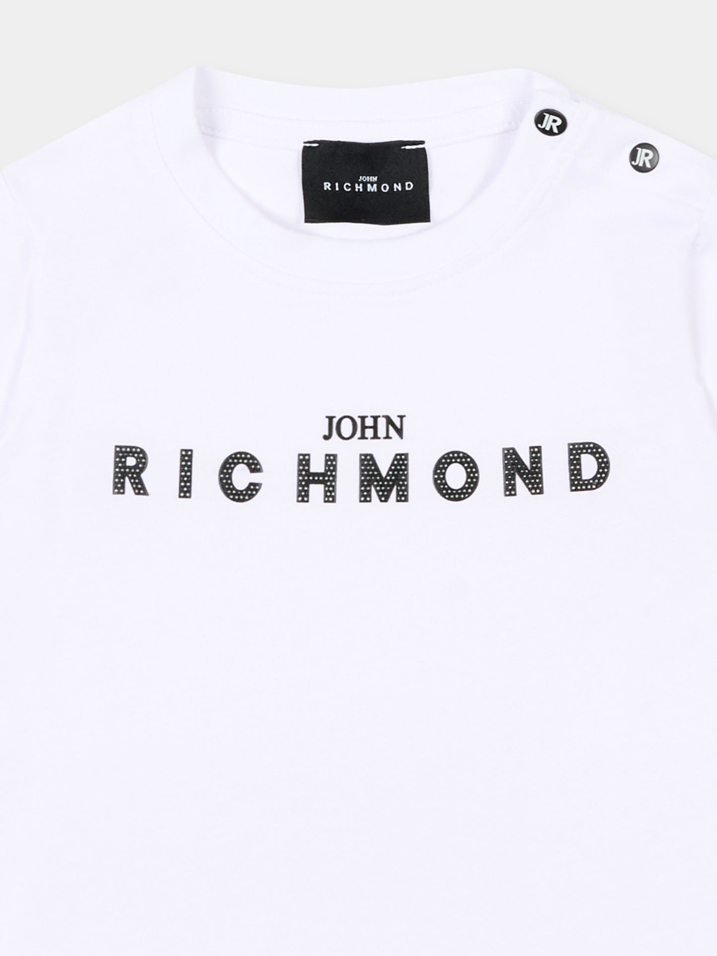 T-Shirt bianca per neonato con logo,Richmond,RIP26002TS WHITE