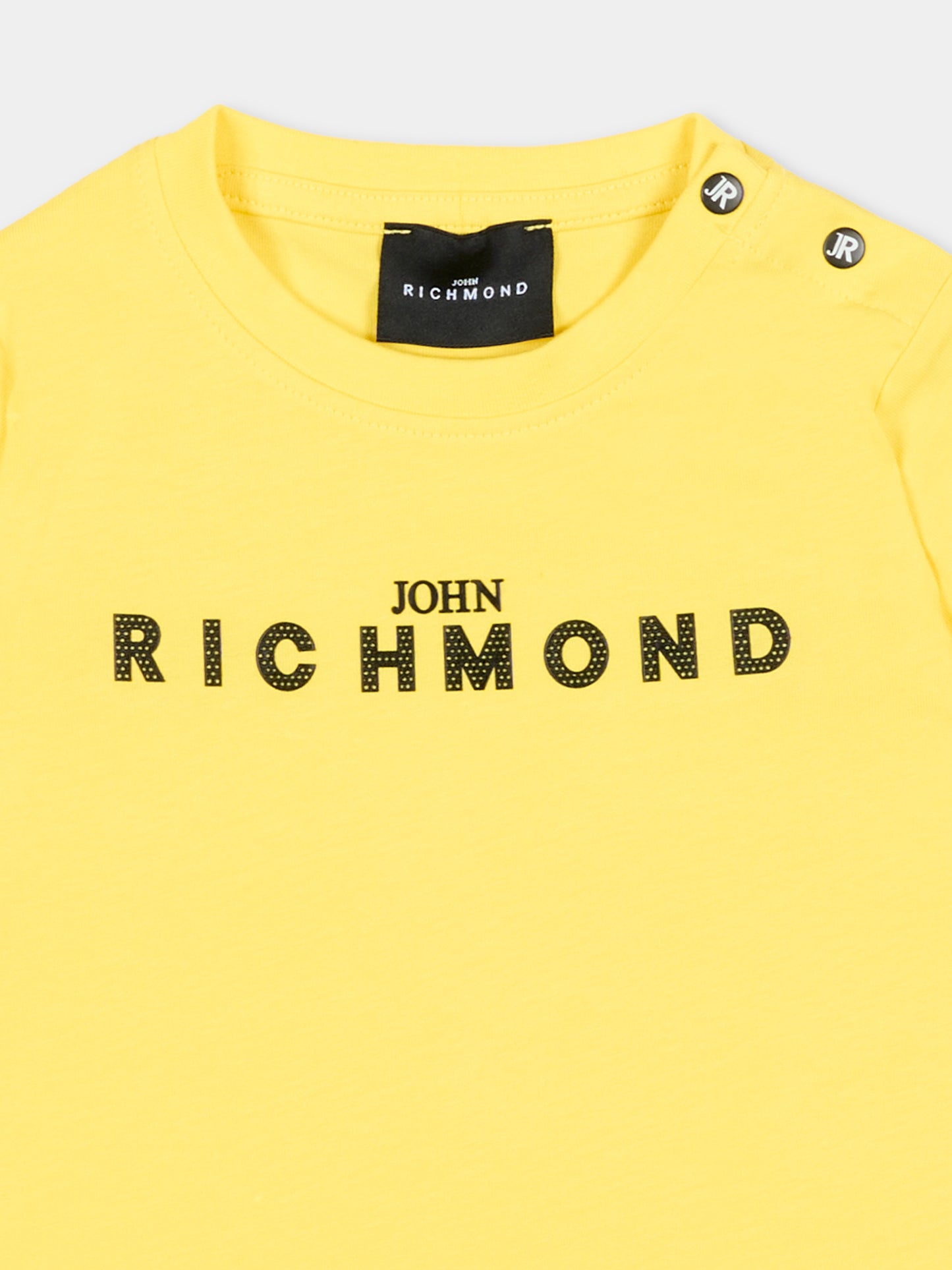 T-shirt gialla per neonato con logo,Richmond,RIP26002TS YELLOW BUTTERCUP