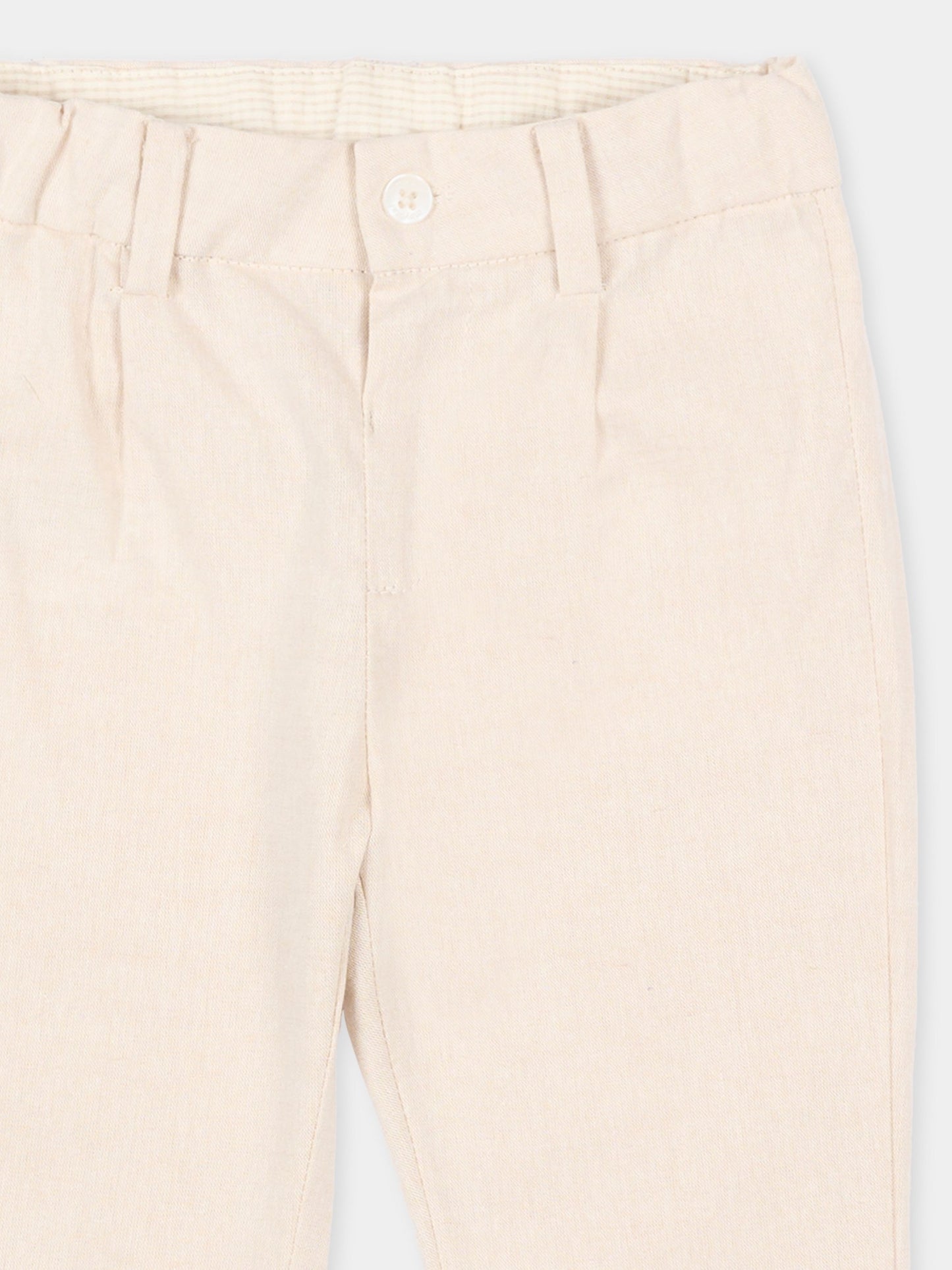 Pantaloni eleganti beige per neonato,Mayoral,1517 050