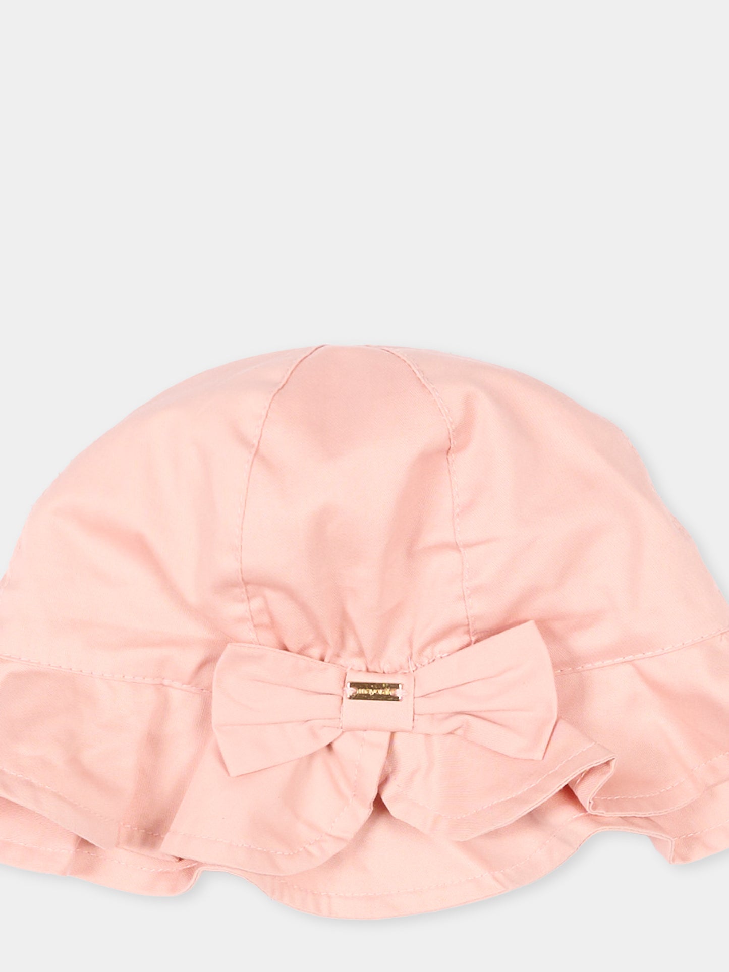 Cloche rosa per neonata con fiocco,Mayoral,10145 054