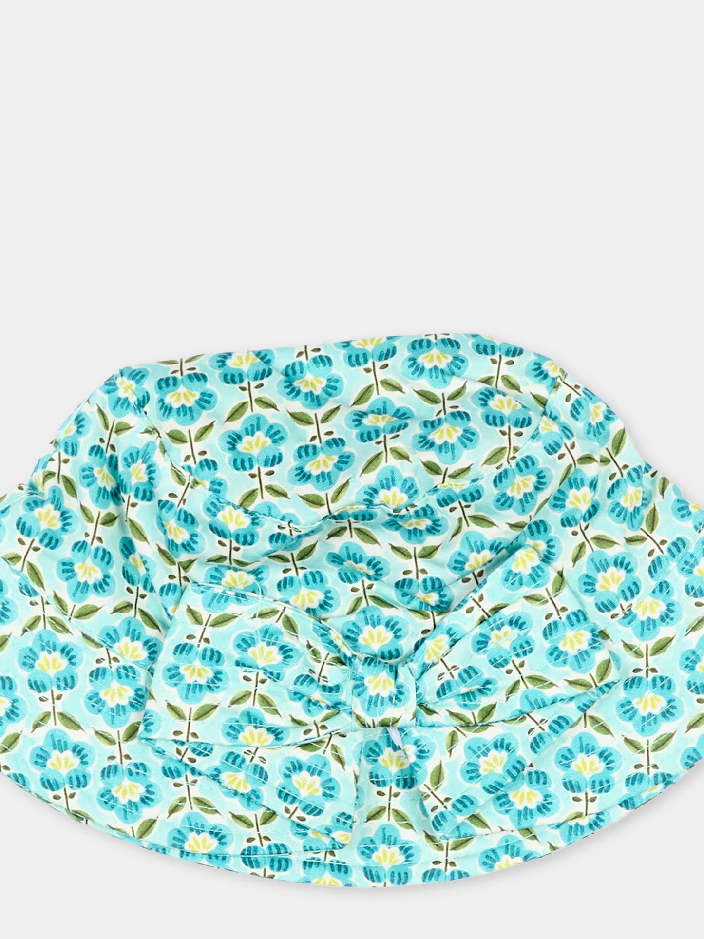 Cloche verde acqua per bambina floreale,Mayoral,10190 086