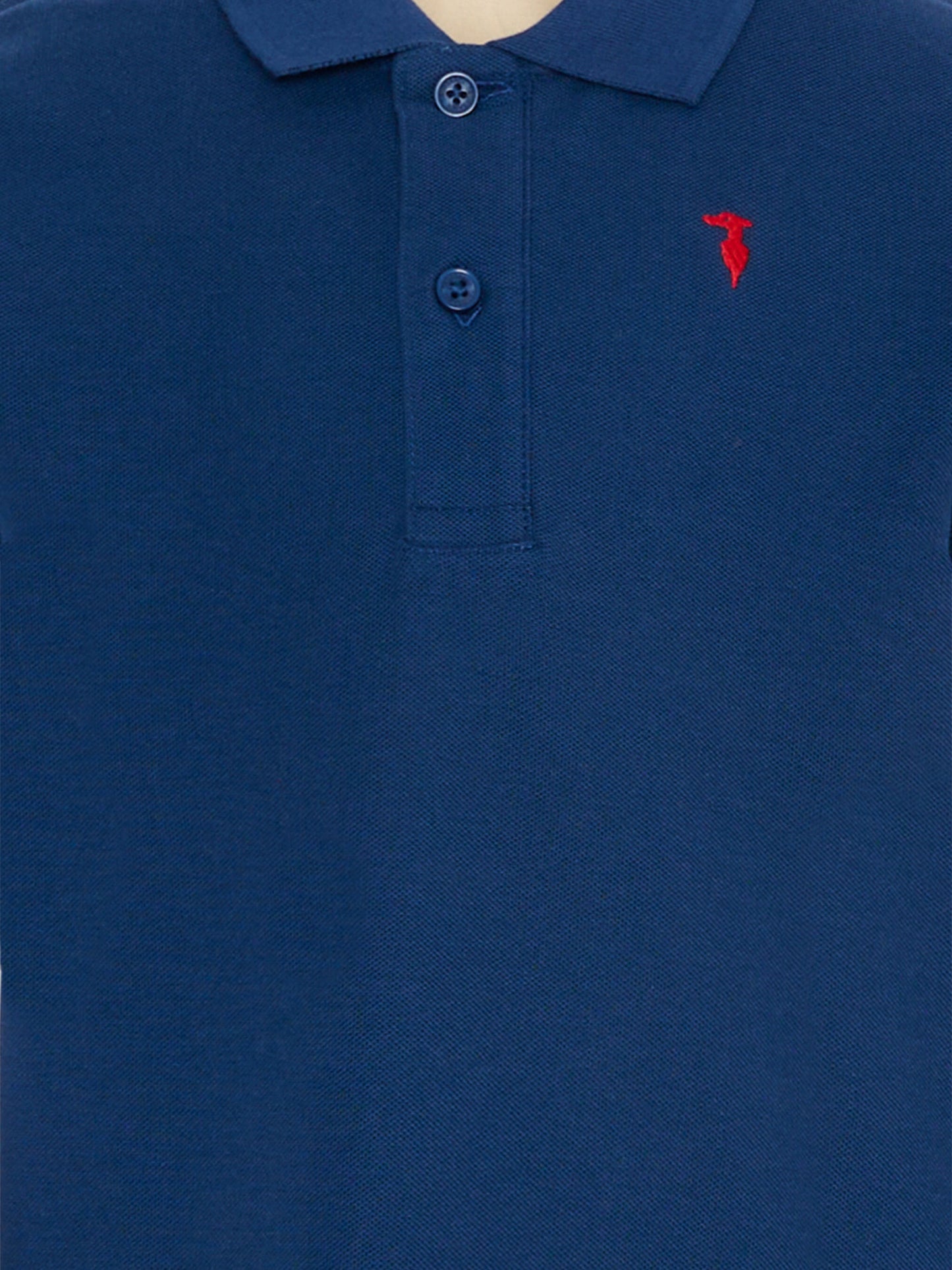 Polo blu per bambino con levriero,Trussardi Junior,TBP26006PO BLUE ESTATE