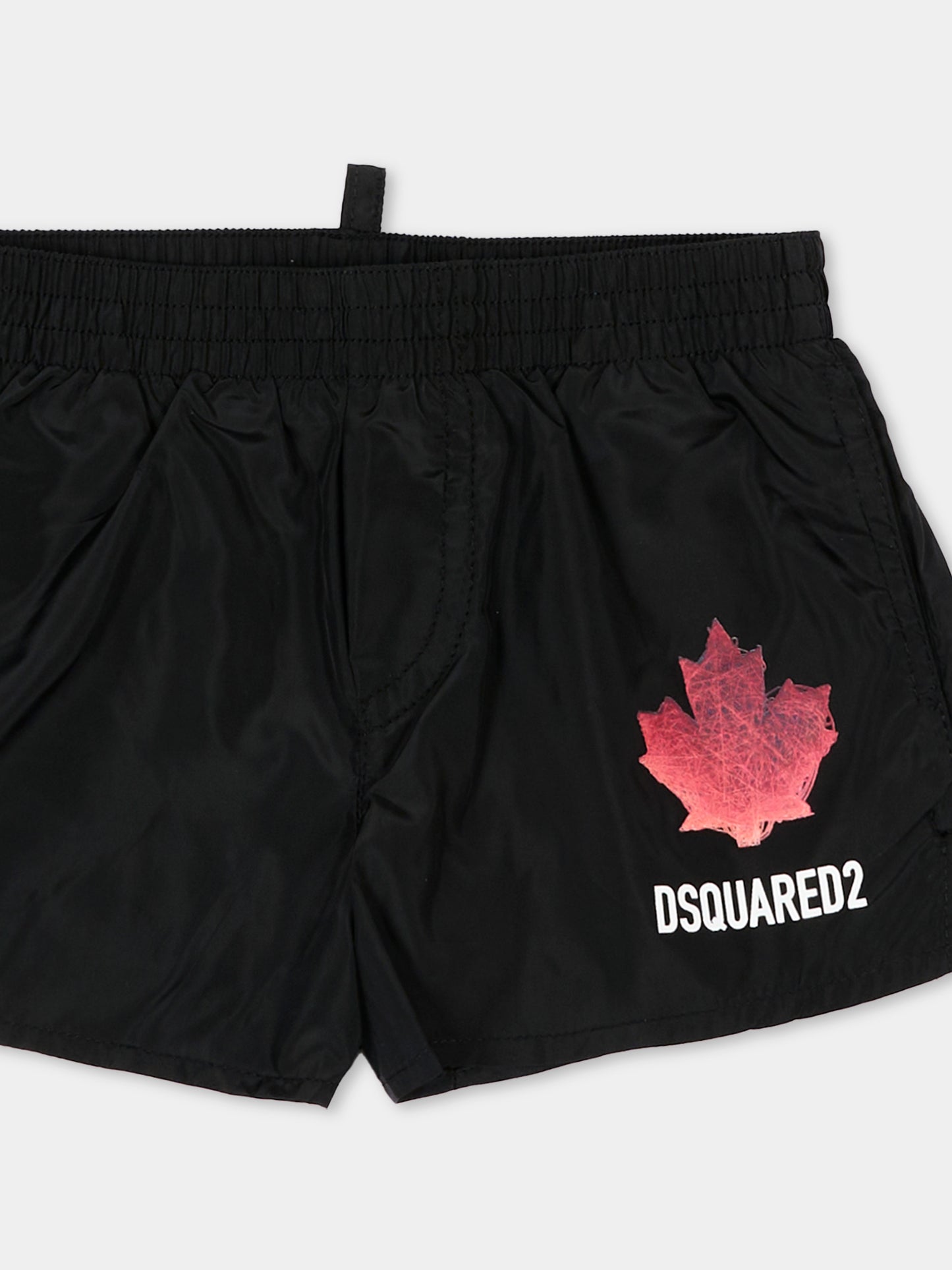 Boxer mare nero per neonato con logo,Dsquared2,DQ3310 D00QK DQ900