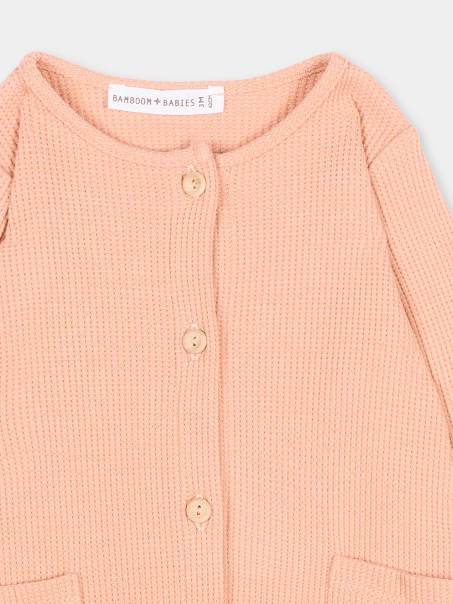 Tutina rosa per neonata,Bamboom,1156TE00072 CORAL