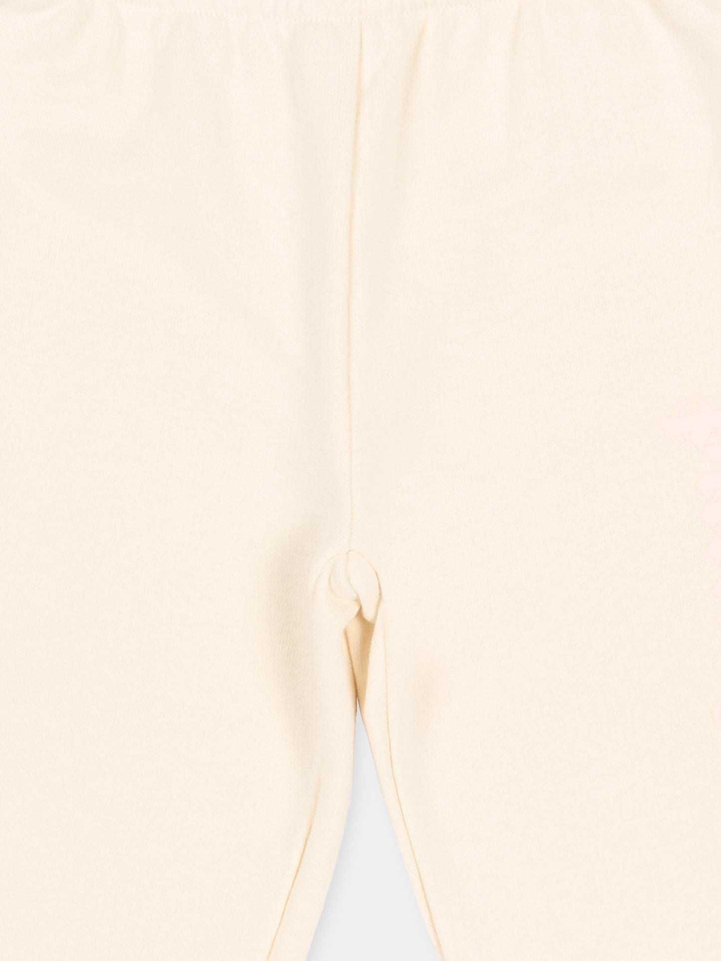 Pantaloni sportivi avorio per neonata con logo,Palm Angels,PGXD002S26FLE001 002