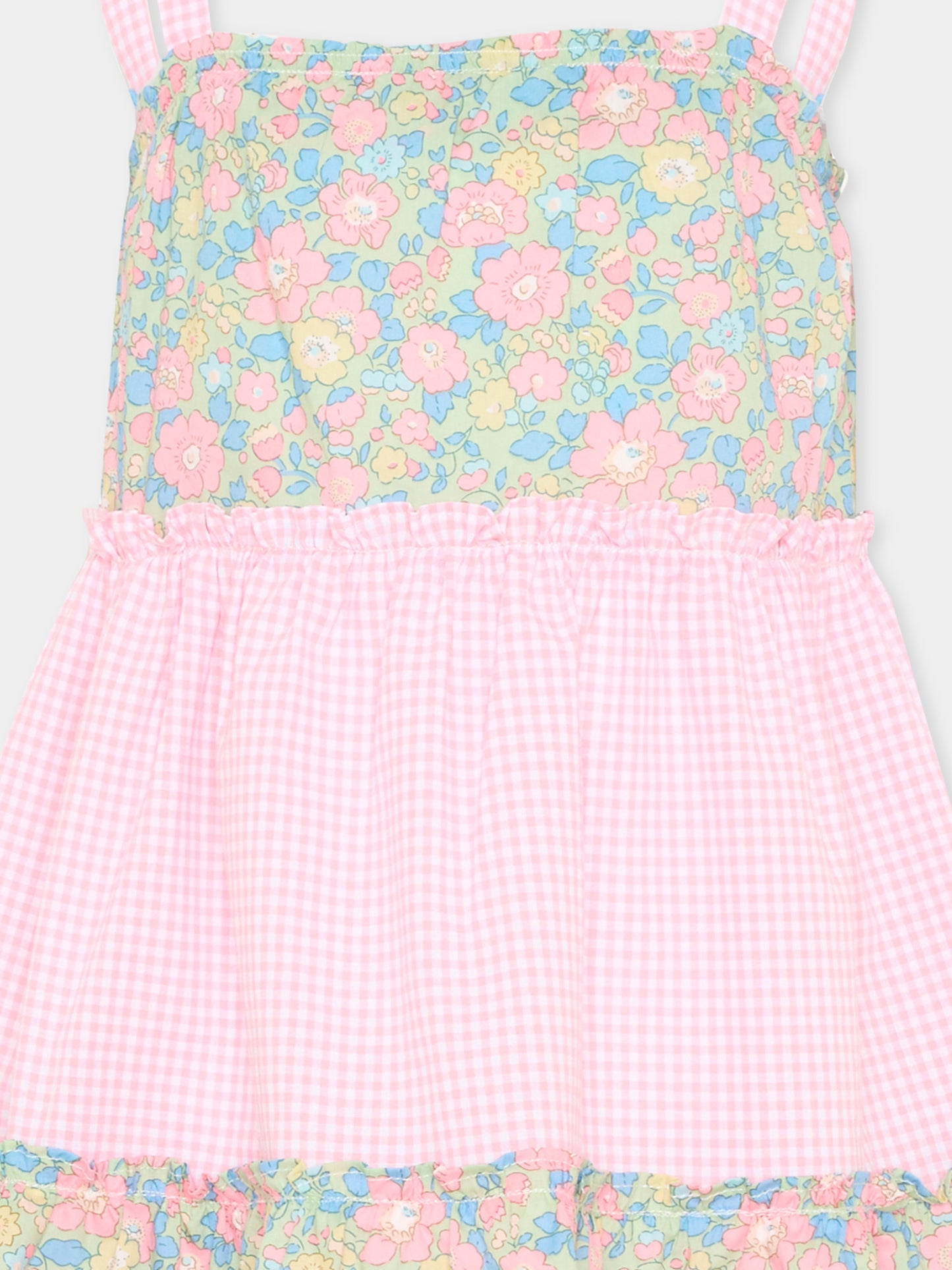 Copricostume rosa per bambina floreale,Pesciolino Rosso,ABI 14 PATCH S 184