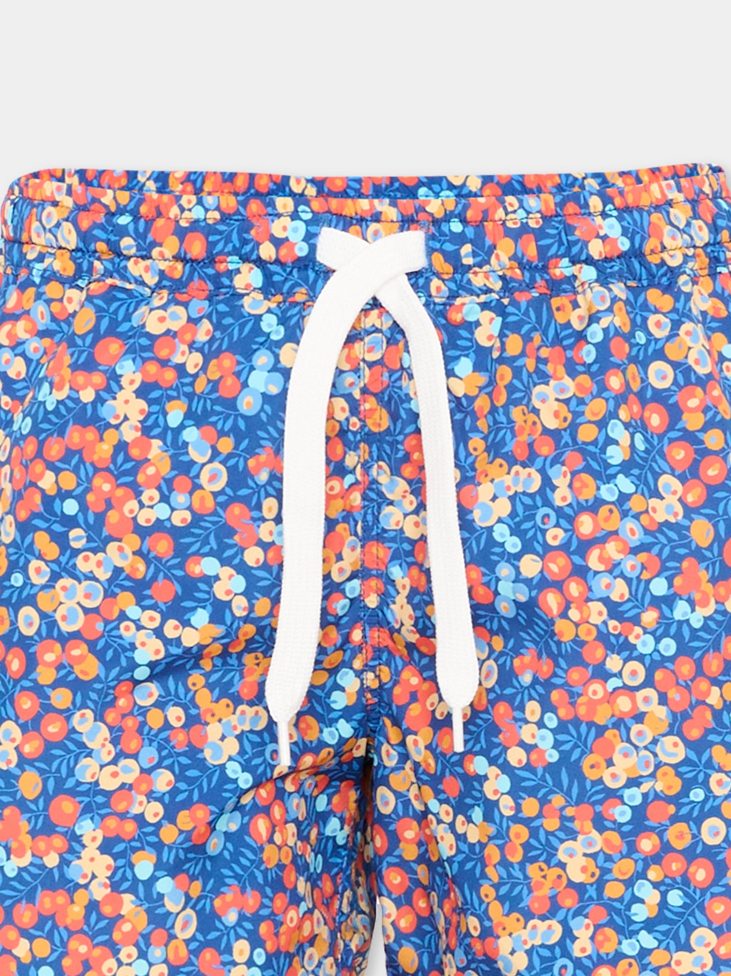 Boxer mare blu per bambino floreale,Pesciolino Rosso,M3 S 194