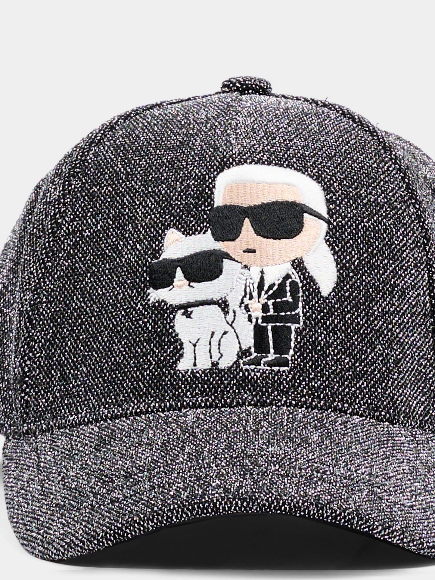 Cappello con visiera argento per bambina con Ikonik Karl & Choupette,Karl Lagerfeld Kids,Z31198 016
