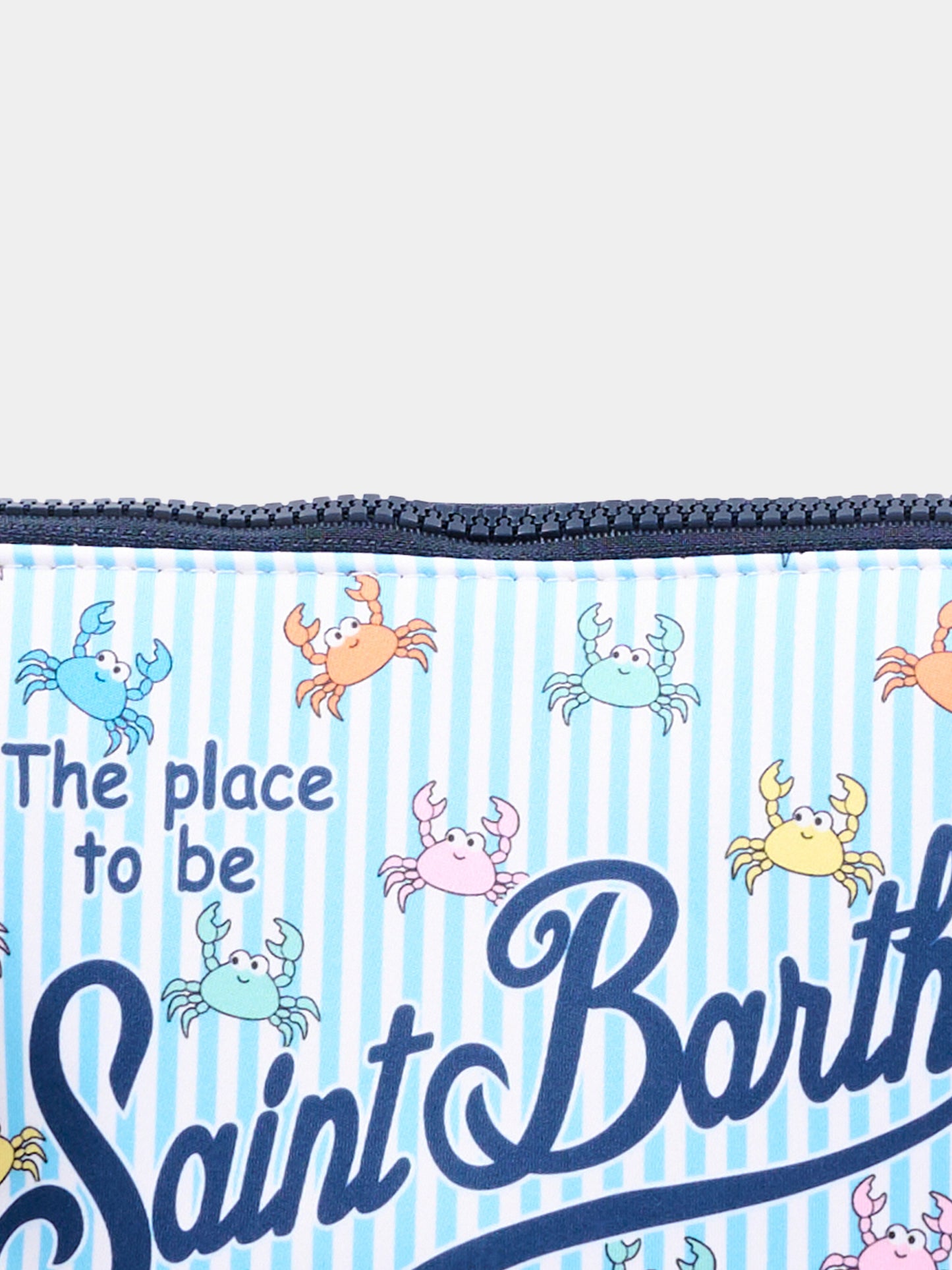 Pochette azzurra Aline per bambini con granchi,Mc2 Saint Barth,ALIN001 01081L