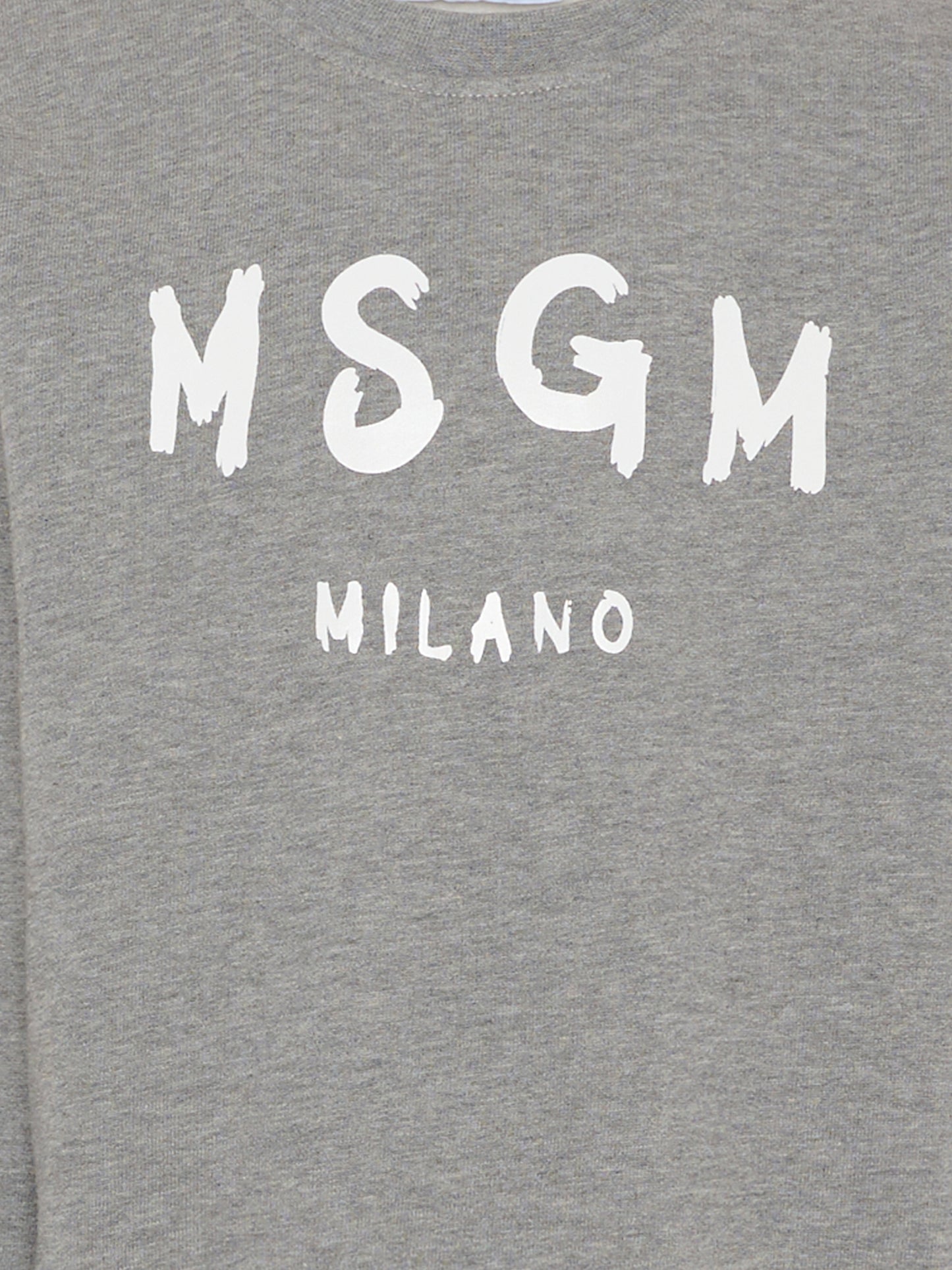 Felpa grigia per bambini con logo,Msgm Kids,F5MSJUSW018 104