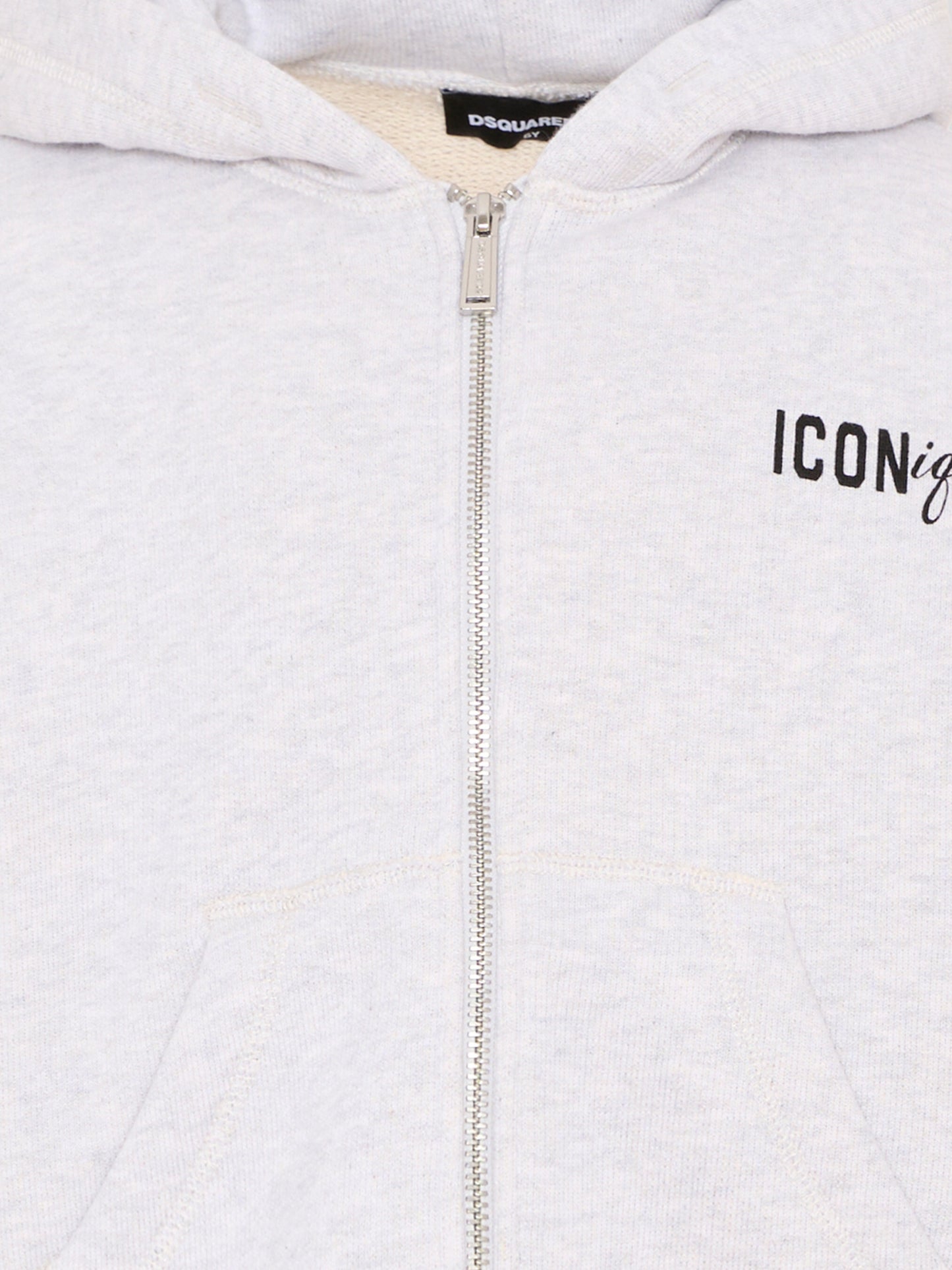 Felpa grigia per bambino stampa cappellini,Dsquared2,DQ3391 D0AGA DQ921