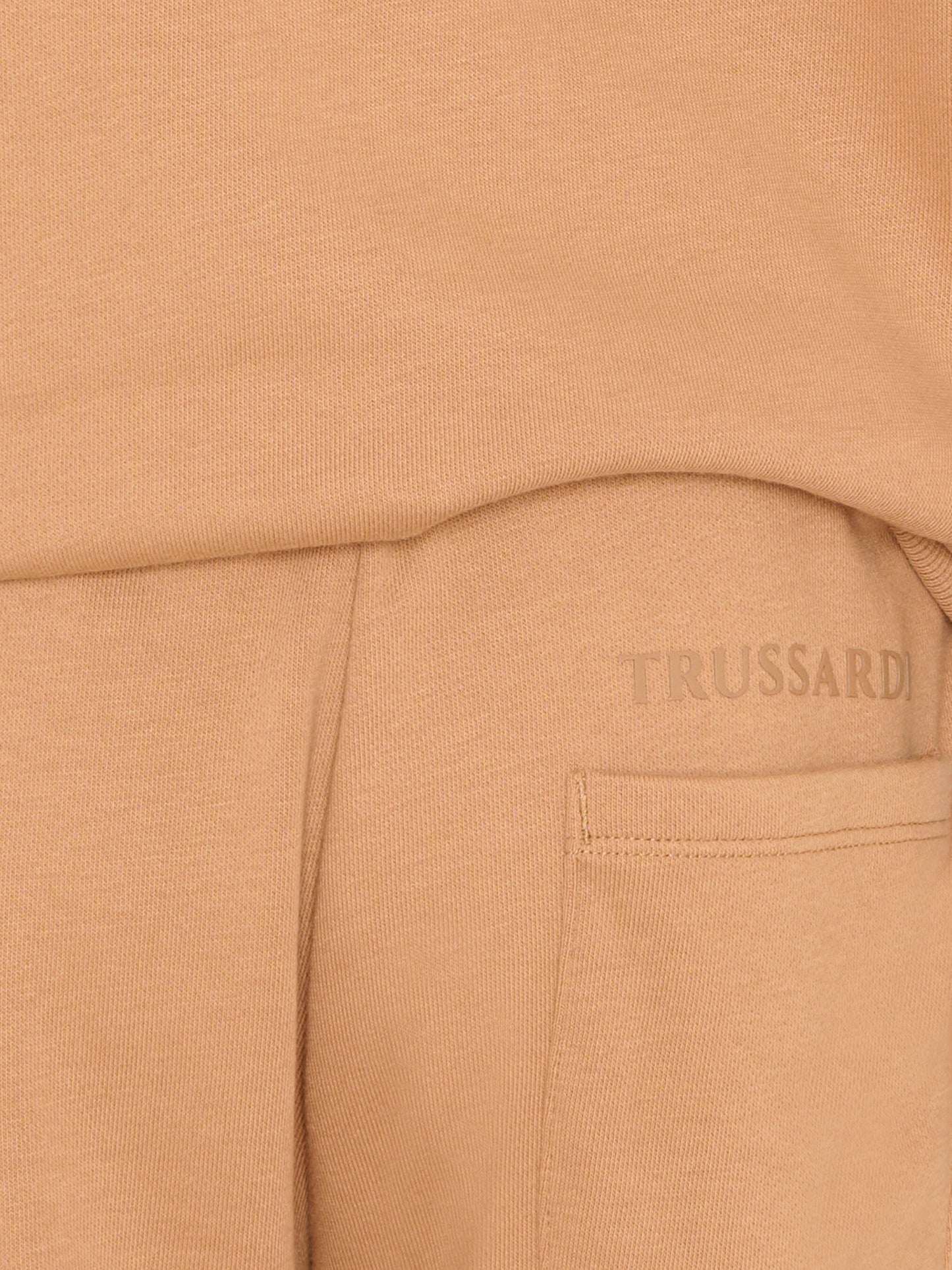 Completo sportivo marrone per bambino con logo,Trussardi Junior,TBP26009CF BROWN MACCHIATO