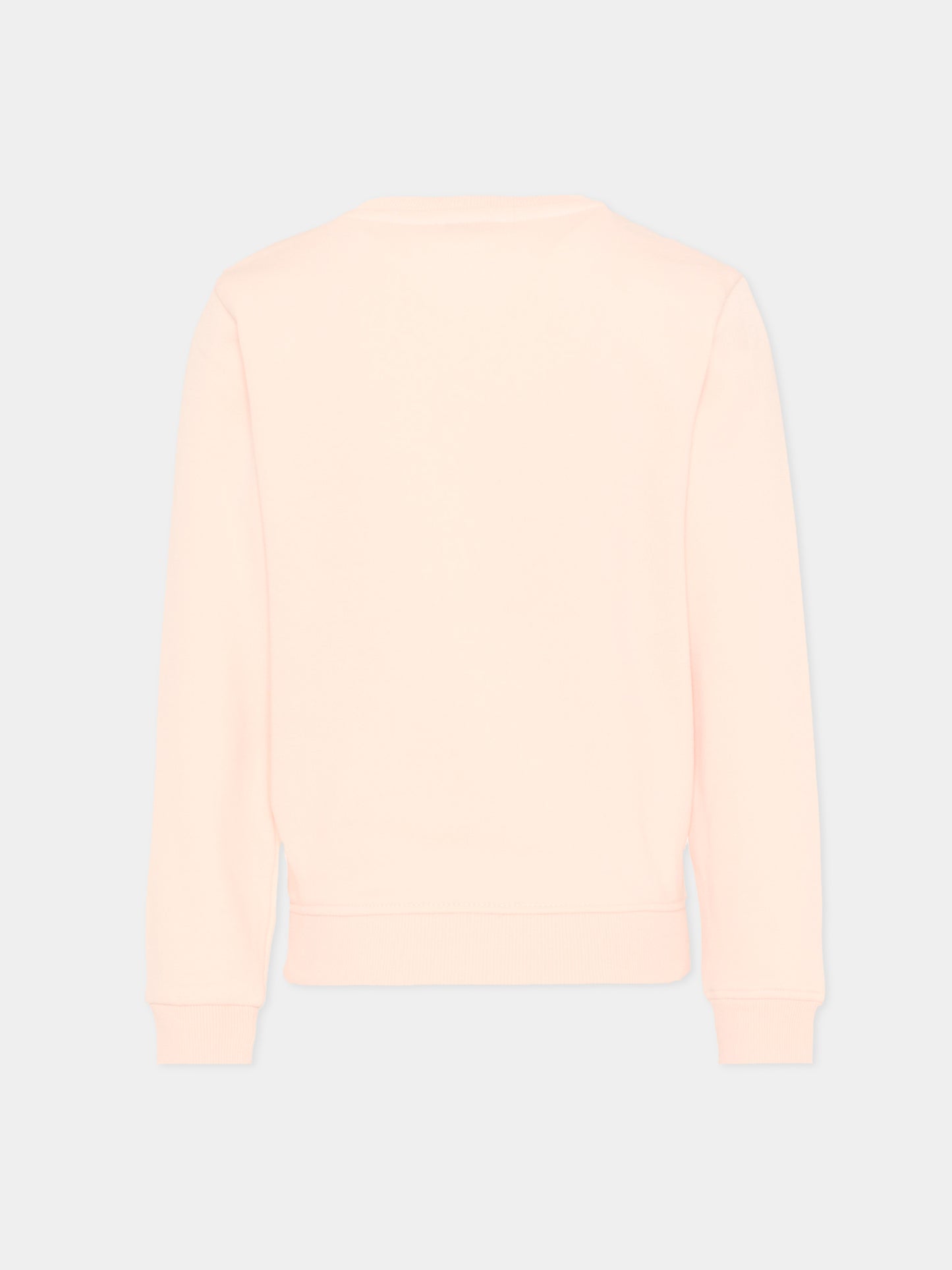 Felpa rosa per bambina con logo,Trussardi Junior,TIP26014FE PINK SCALLOP SHELL