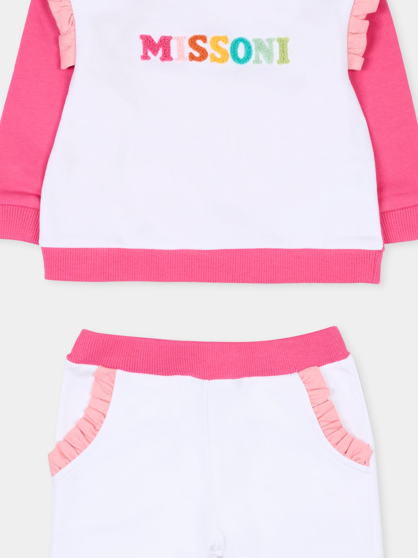 Completo multicolor per neonata con logo,Missoni,MU3010 Z0081 100FU