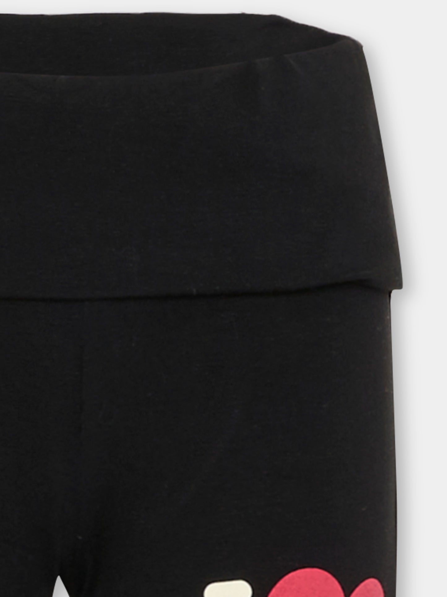 Leggings neri per bambina con logo,Barrow,F5BKJGLG191 110