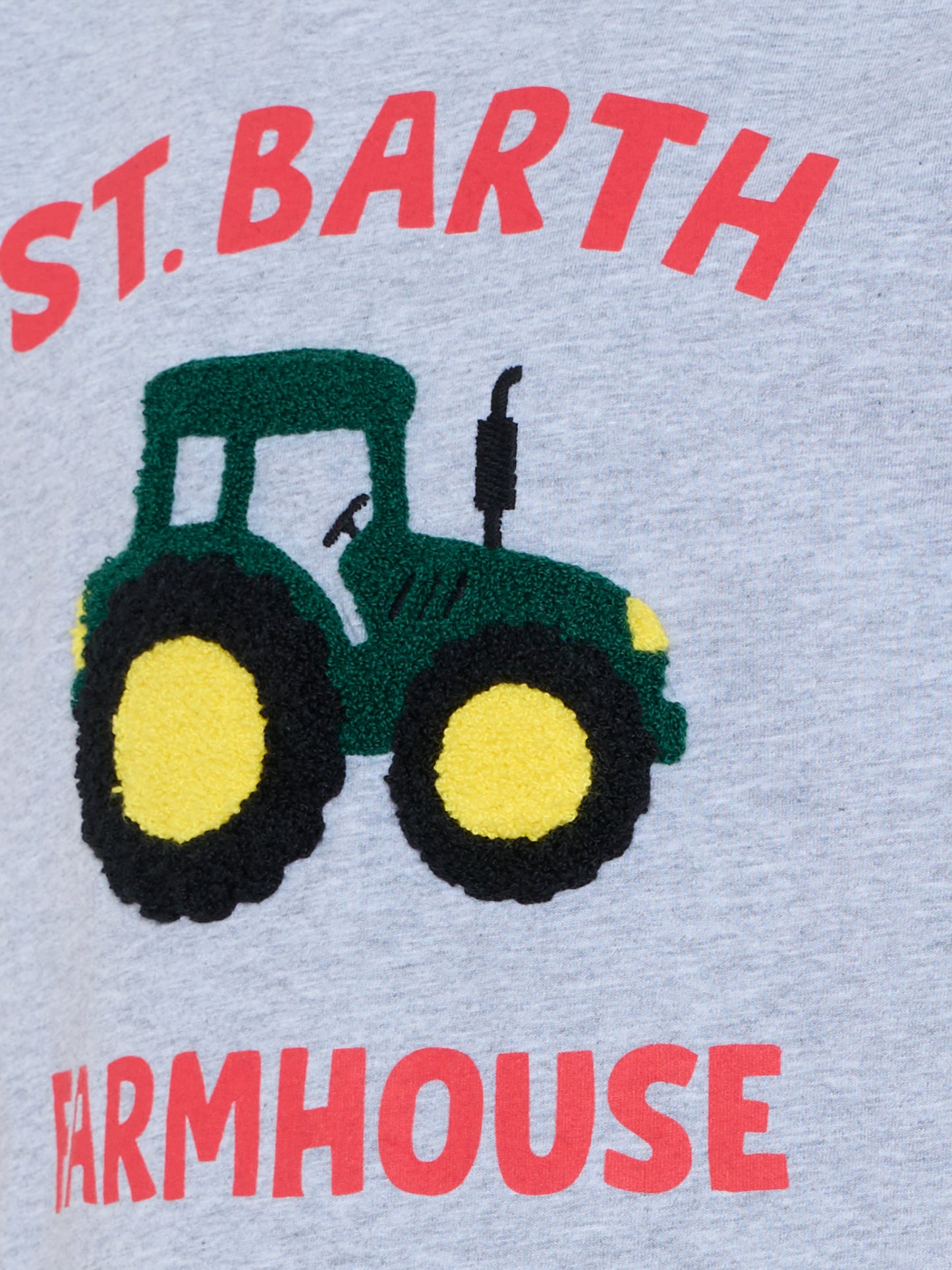 T-shirt grigia per bambino con trattore,Mc2 Saint Barth,CAM0001 00864I