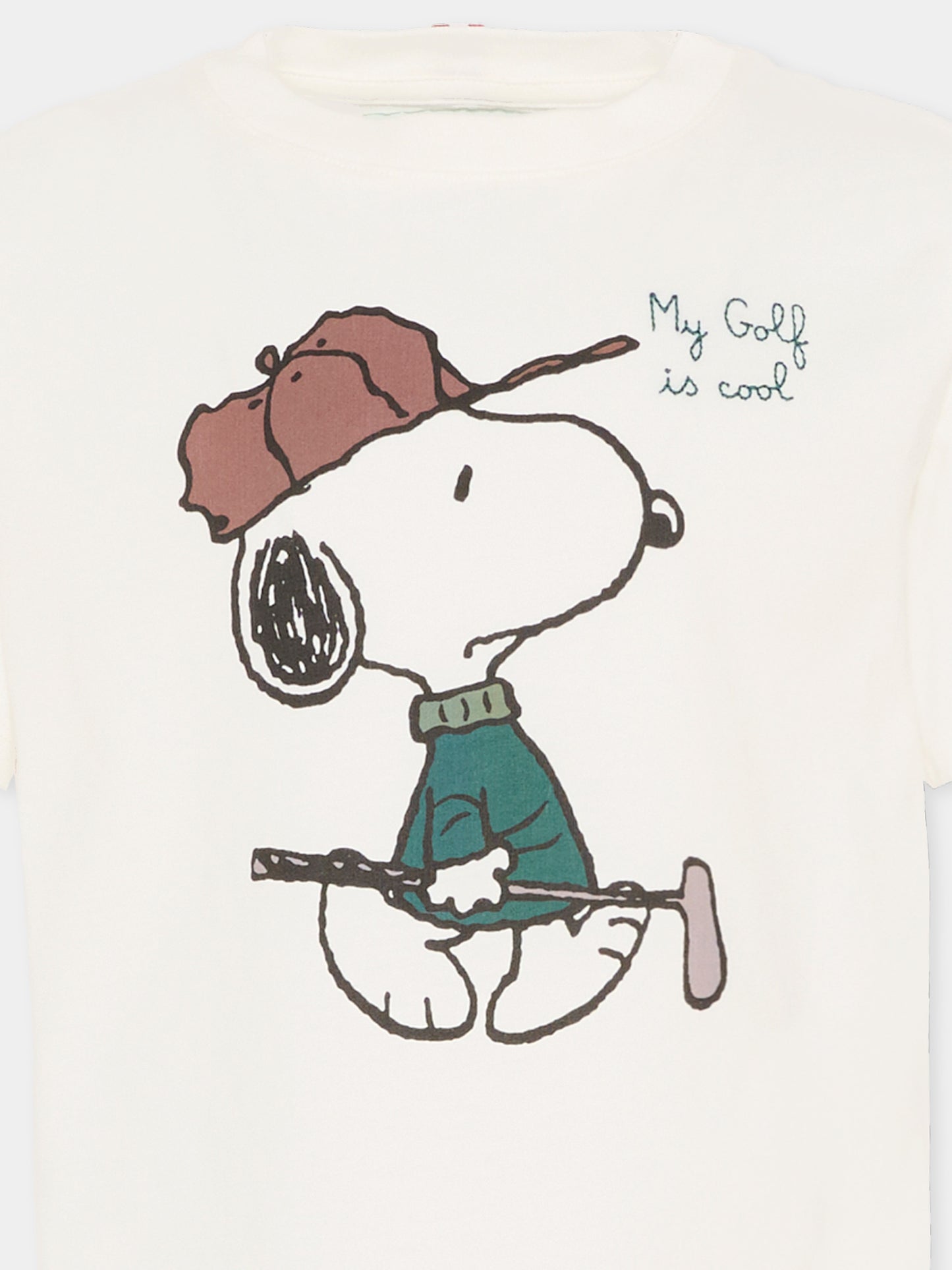 T-shirt avorio per bambino con Snoopy,Mc2 Saint Barth,CAM0001 00996I
