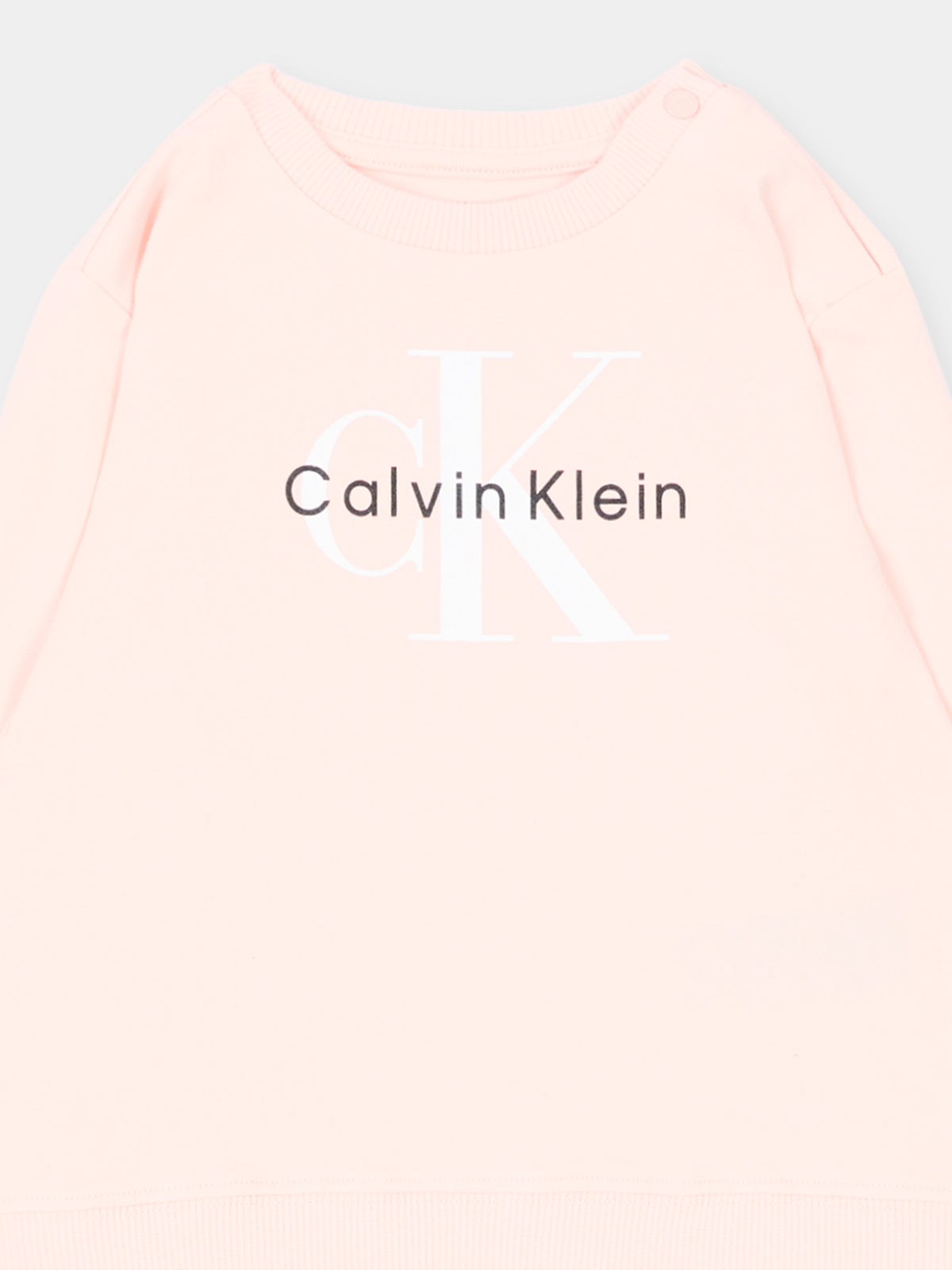 Completo sportivo rosa per neonata con logo,Calvin Klein Kids,LV1CKTJI13 T0R